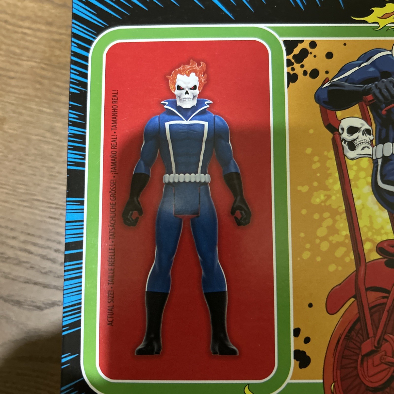 Hasbro Marvel Legends Kenner Retro Ghost Rider 2023 3.75&Prime; Figure And Motorcycle