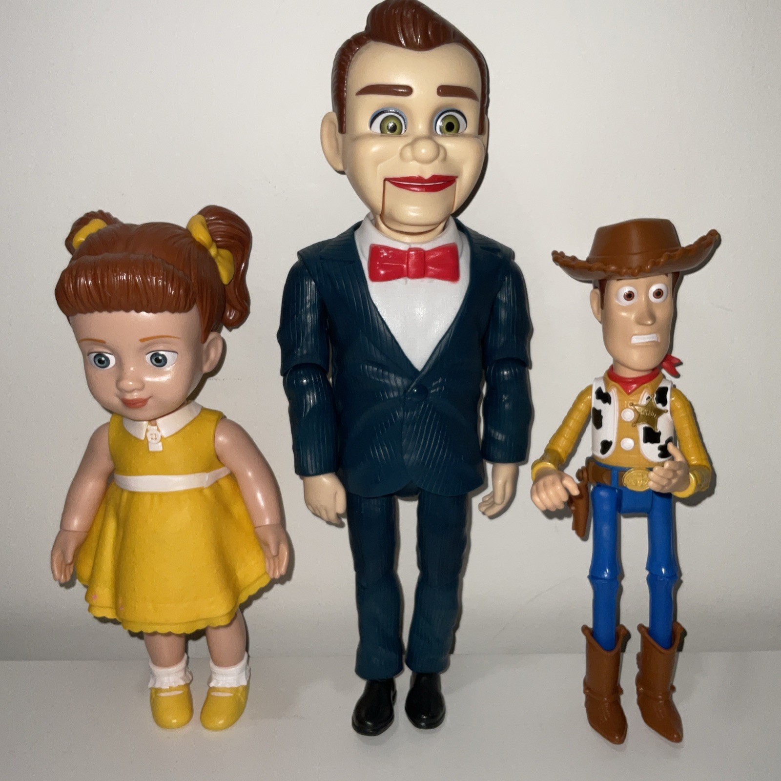 Disney Pixar Toy Story 4 Woody Gabby Gabby and Benson the Dummy Action Figures