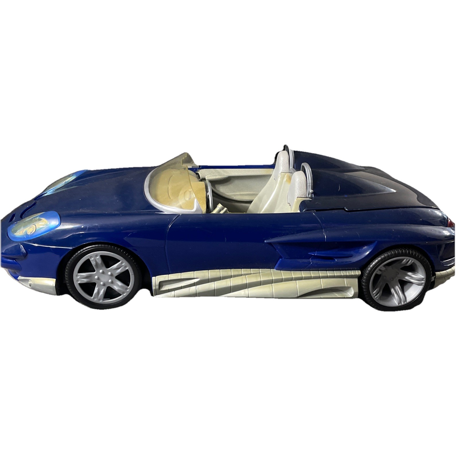 1998 Max Steel MX-48 Turbo Convertible 22” Action Figure Car Incomplete