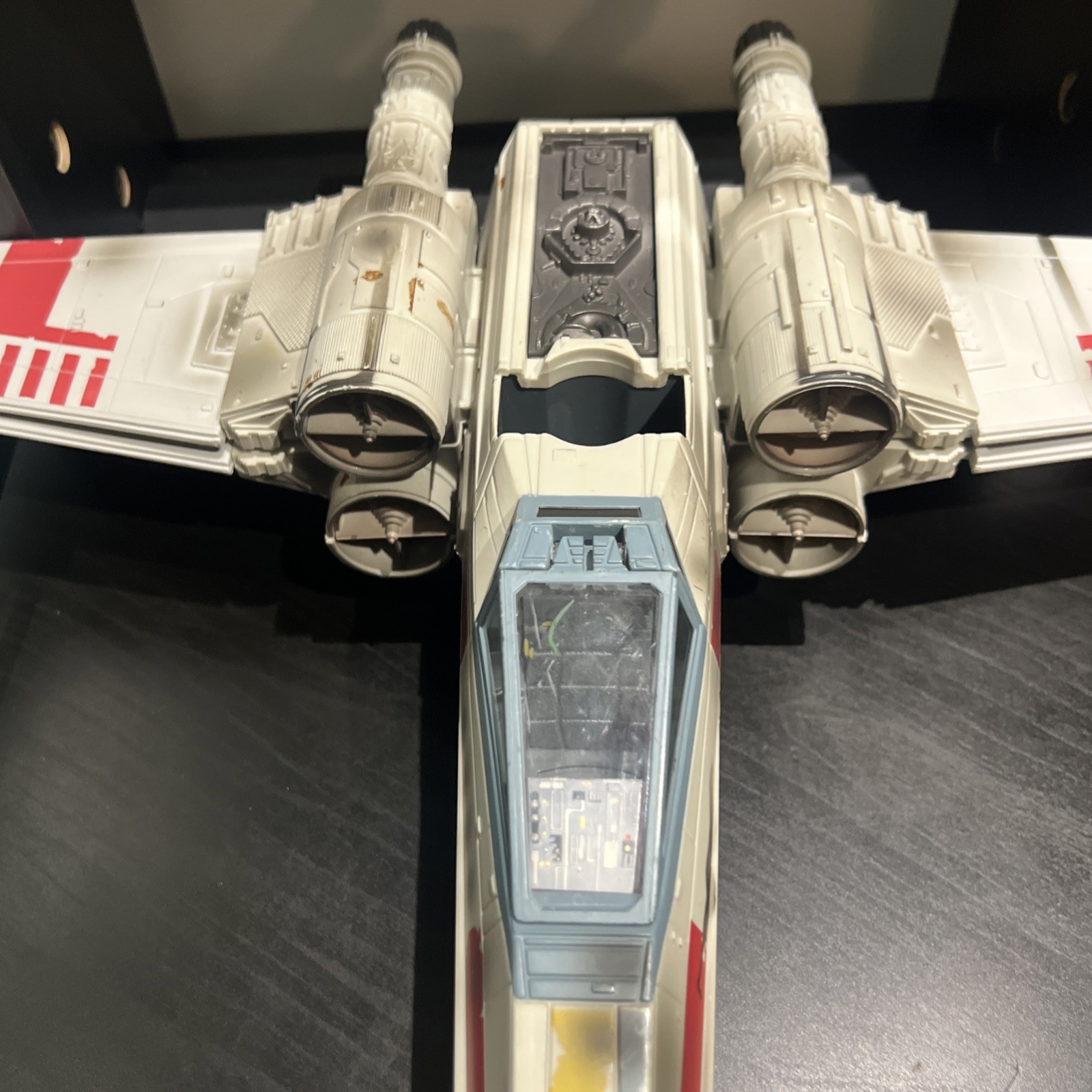 Vintage Star Wars X-Wing Fighter 2002 Incomplete – Collectible Toy Ship Luke