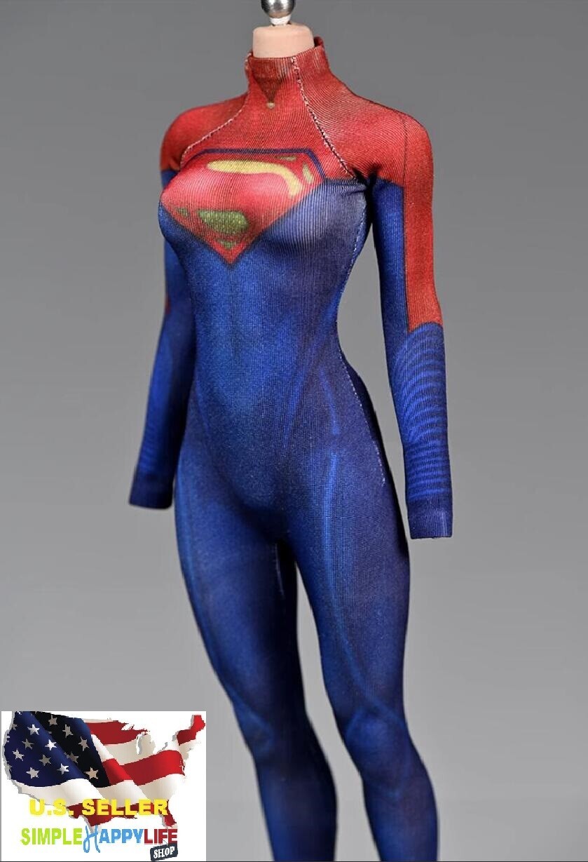 1/6 SUPERGIRL Tight suit For 12 » female figure Phicen hot toys worldbox ❶USA❶