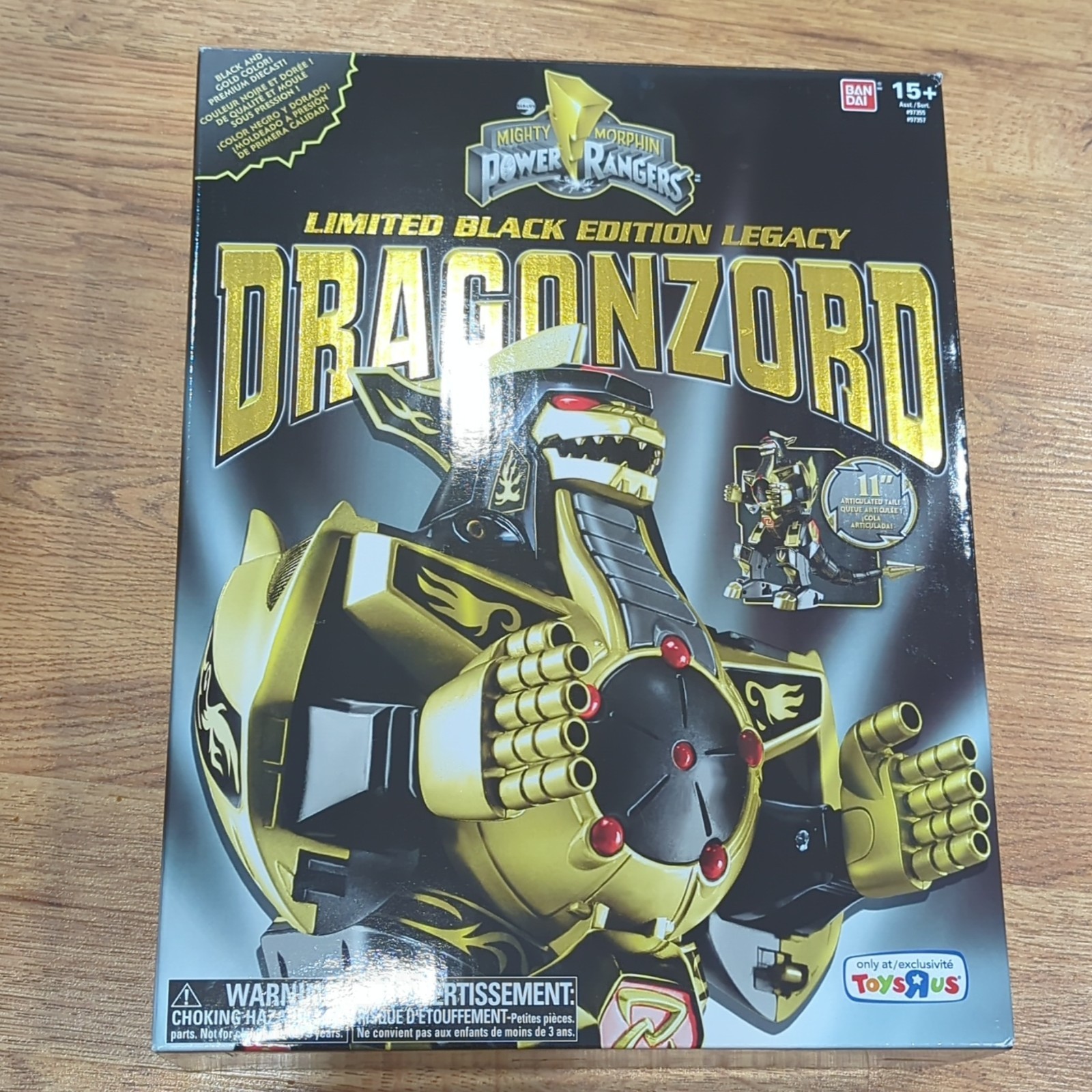Mighty Morphin Power Rangers Bandai Limited Black Edition Legacy Dragonzord New!
