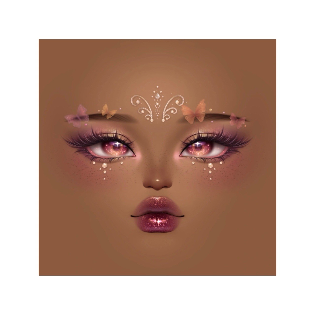 Dress to Impress DTI Dreamy Sparkle Series 1 DLC *UNIQUE FACE* RARE Toy Code
