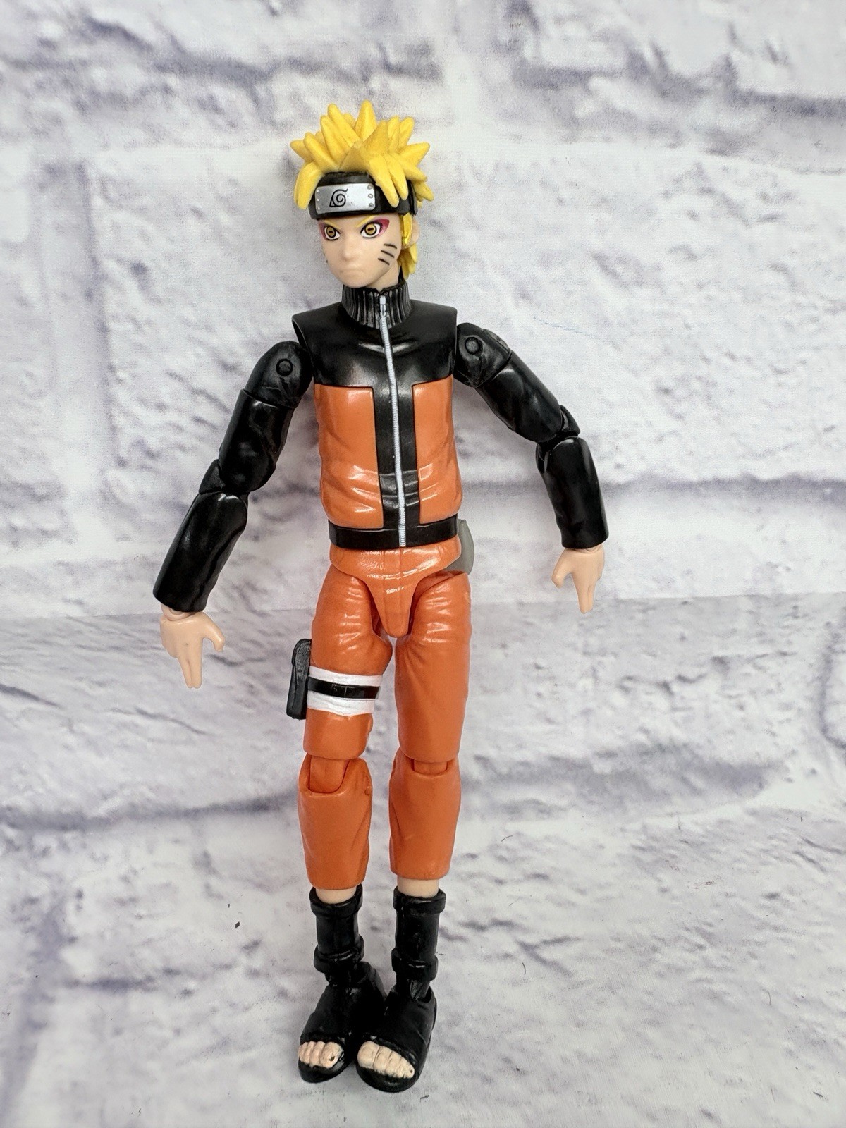 Uzumaki Naruto Shippuden Anime Heroes 6&Prime; Action Figure 2007 Bandai LOOSE Toy (w