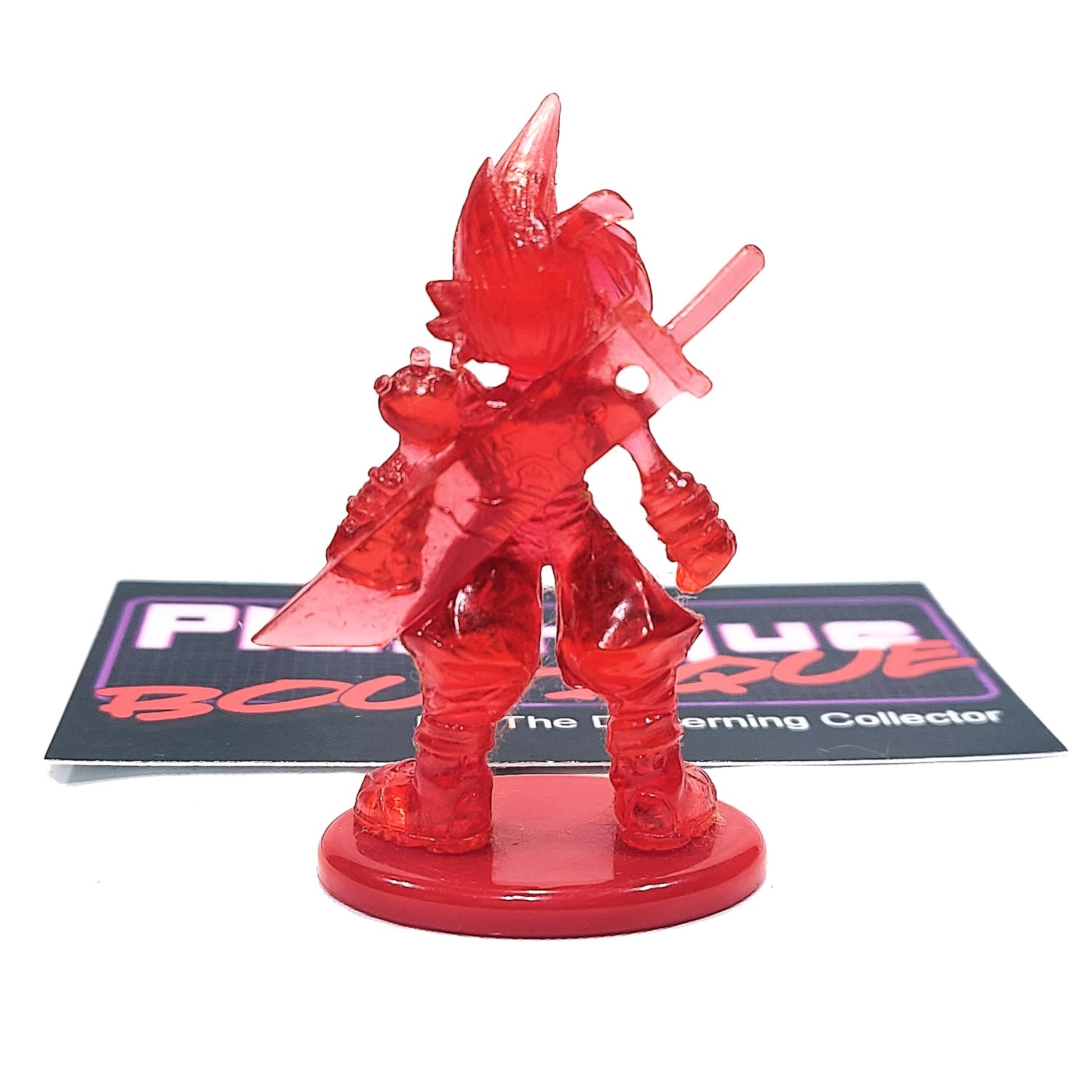 Final Fantasy VII Cloud Strife Coca-Cola Mini Figure RED CRYSTAL SQUARE FF7