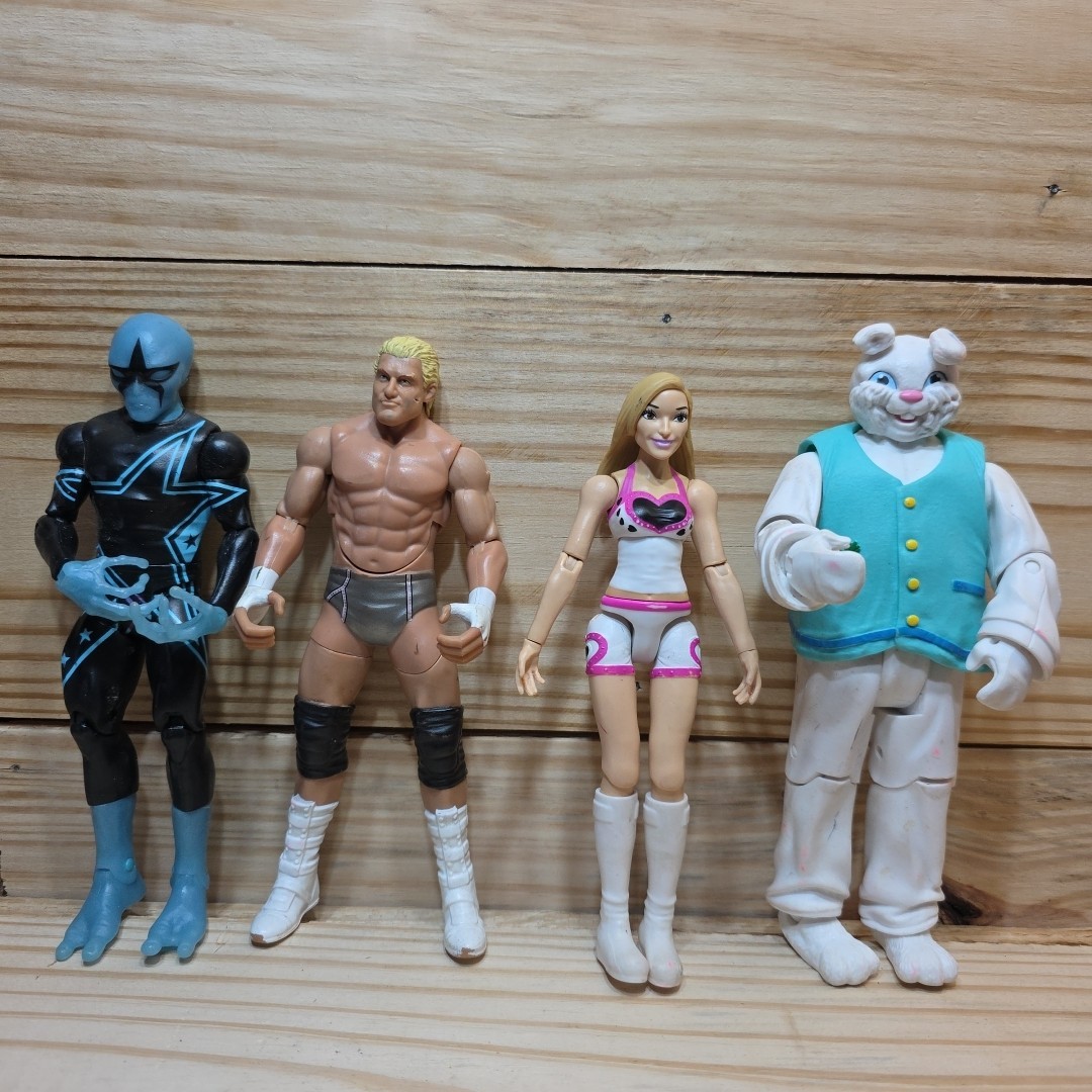 WWE Mattel 2010&rsquo;s Wrestling Action Figures WWE Mutants-Cody Stardust Lot Of 4