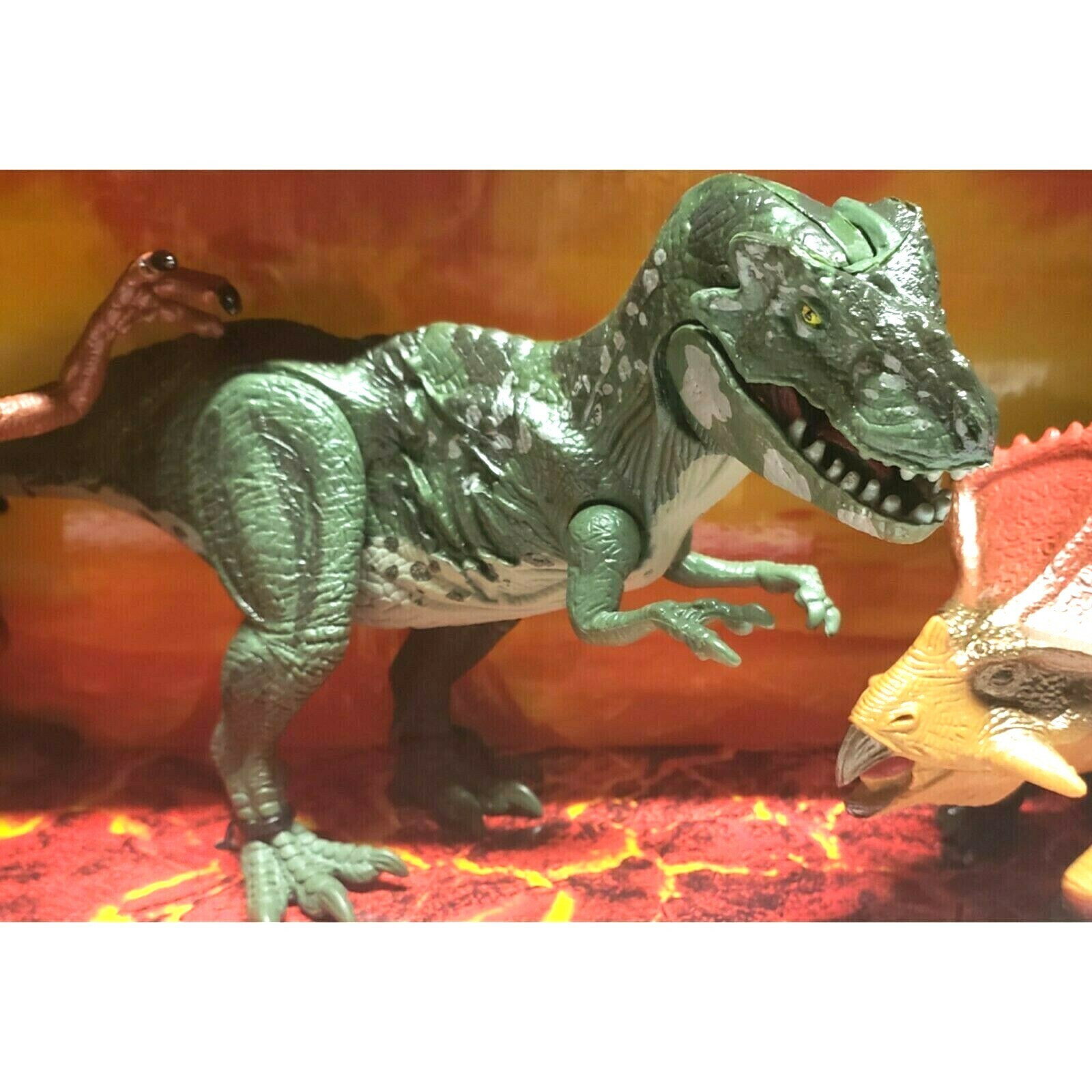 KID GALAXY POSEABLE 9&Prime; DINOSAUR ACTION 6 PIECES! CREATE EPIC BATTLES! NEW