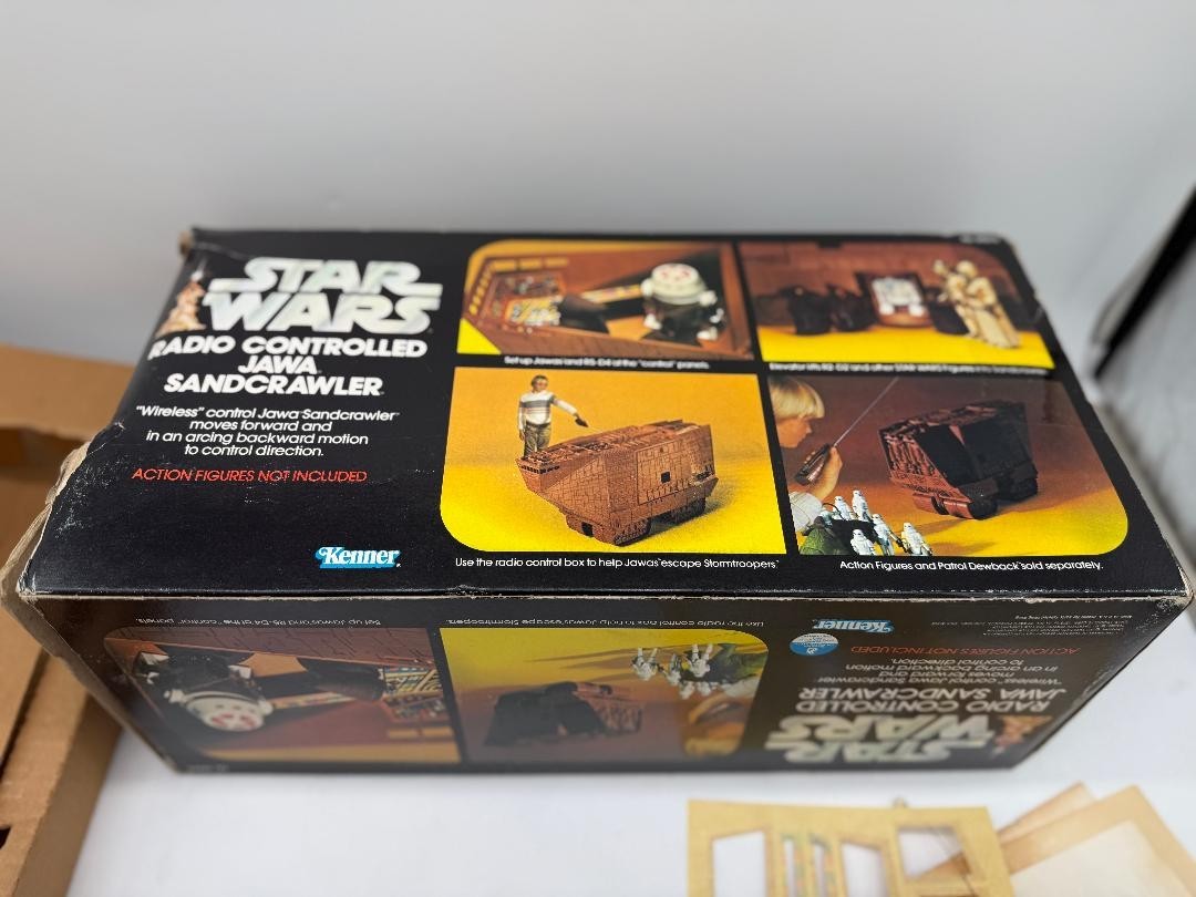 1979 Jawa Sandcrawler Complete w/ Box & Inserts Vintage Star Wars Kenner Works