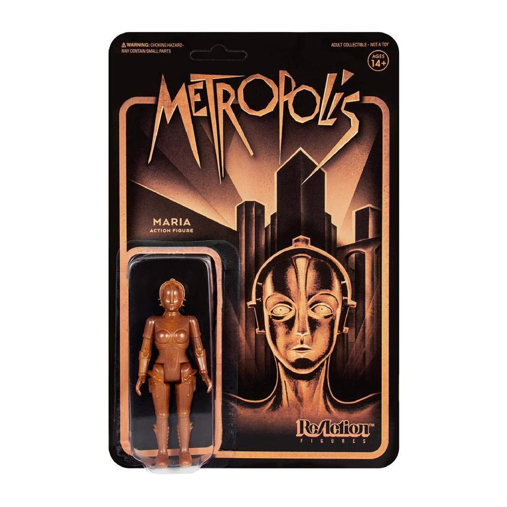 Metropolis Robot – Maria Gold 3.75&Prime; ReAction Figure by Super 7 Maschinenmensch