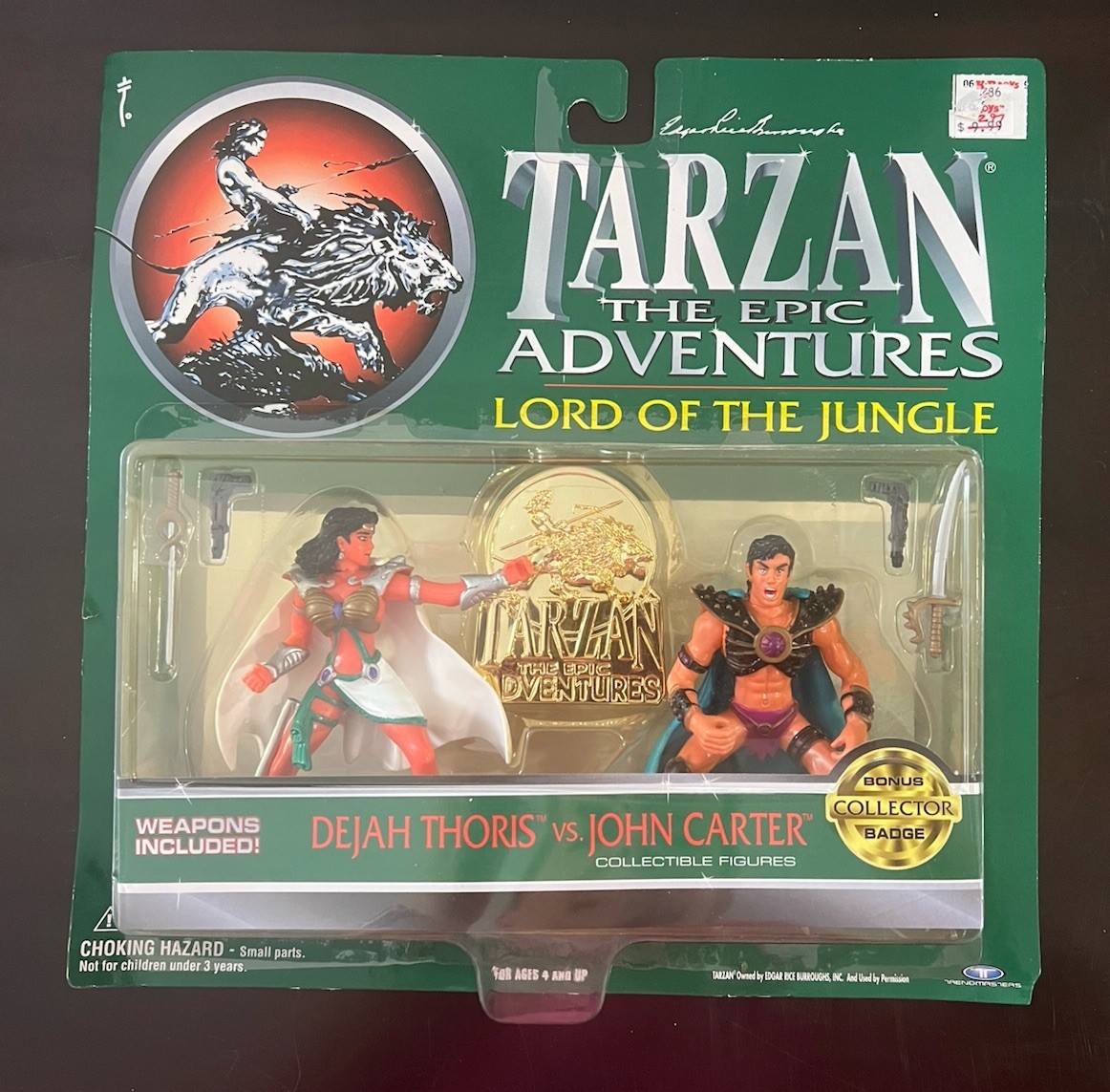 1995 Tarzan The Epic Adventures Lord of the Jungle Dejah vs John Carter NEW!!