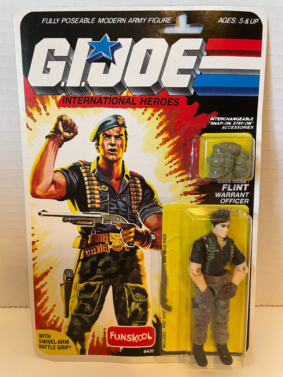 GI Joe ARAH FLINT 5 2001 Funskool India 3.75 International Heroes Cobra J43