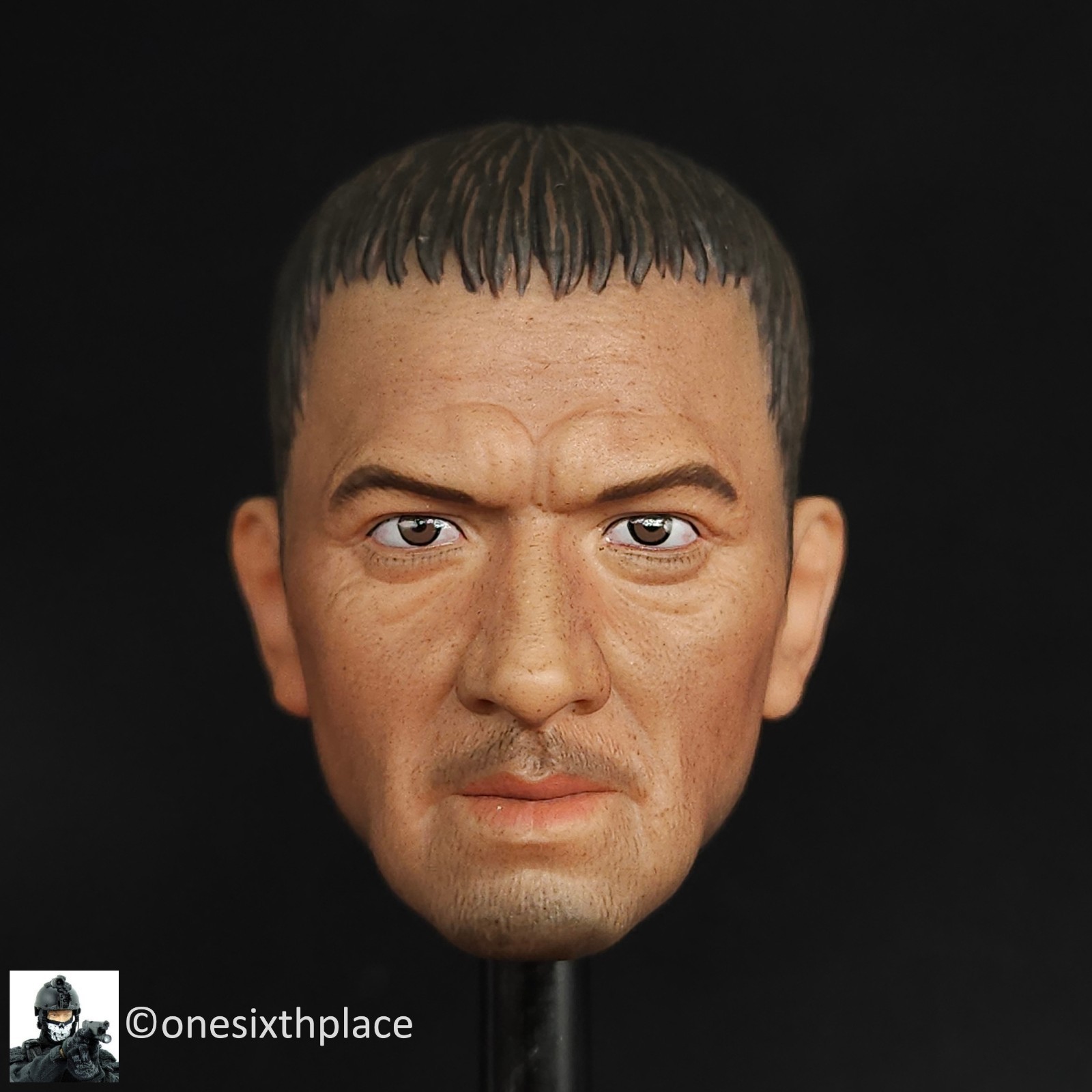 1:6 scale Flagset Serbia Sniper Goslavia Male Head Sculpt for !2&Prime; Figures