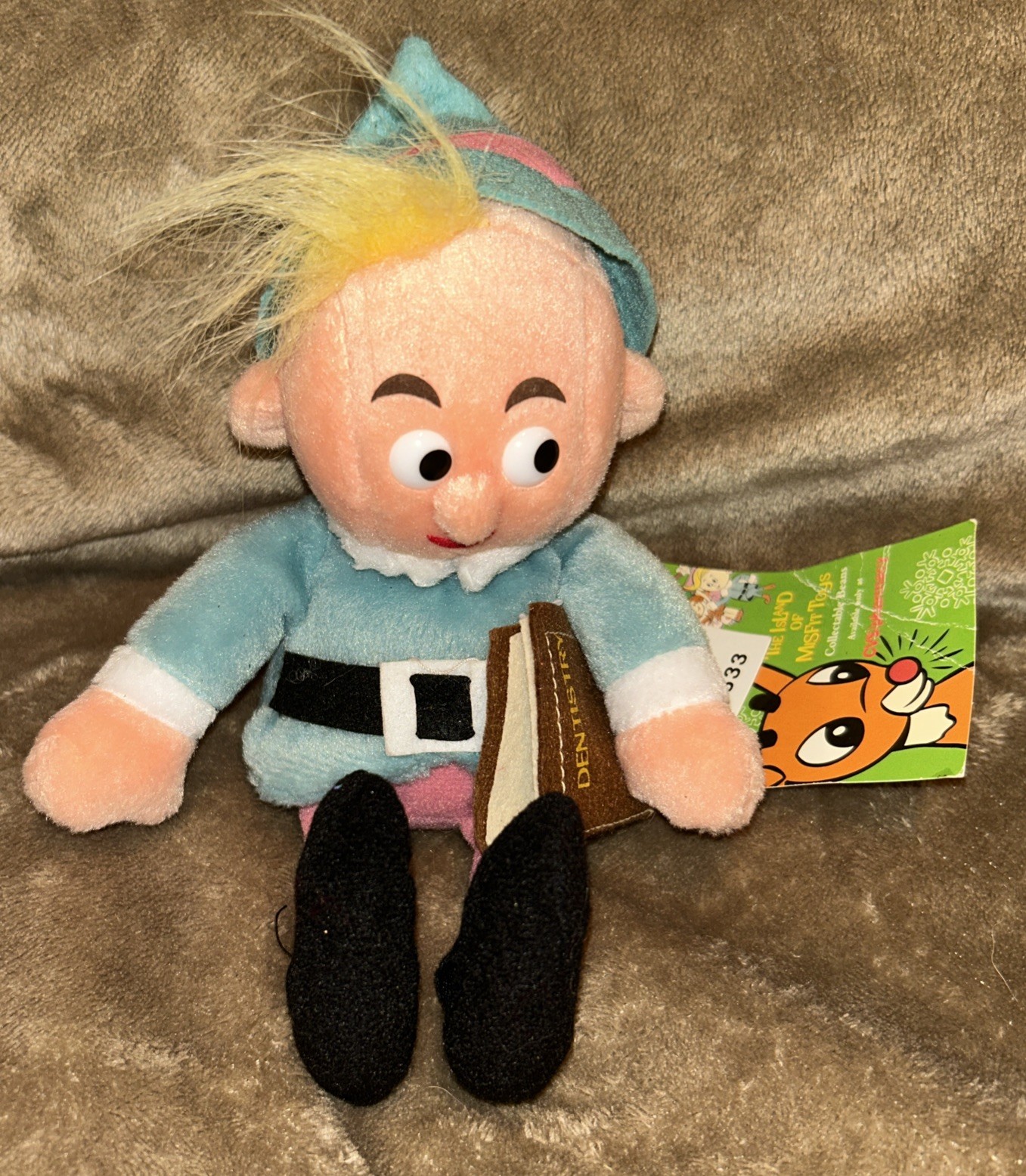 Misfits 1998 Rudolph Hermie Elf Dentist Stuffins Plush Stuffed Animal