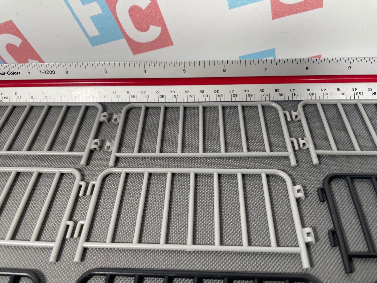 FC Retro Classic Wrestle-Something Wrestlers 4.5 Inch Scale Guard Rails 10 Black