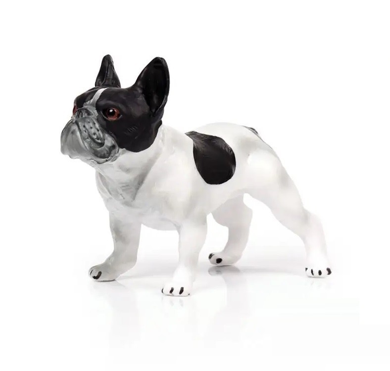 French Bulldog Toy Action Figure Small Animal Figurine Doll Gift for Kids