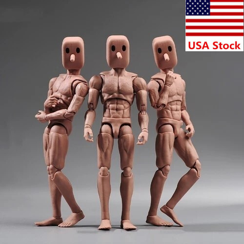 Notaman 1/12 Male Flexible Strong Muscular Body Square Head 6 »Action Figure Toy
