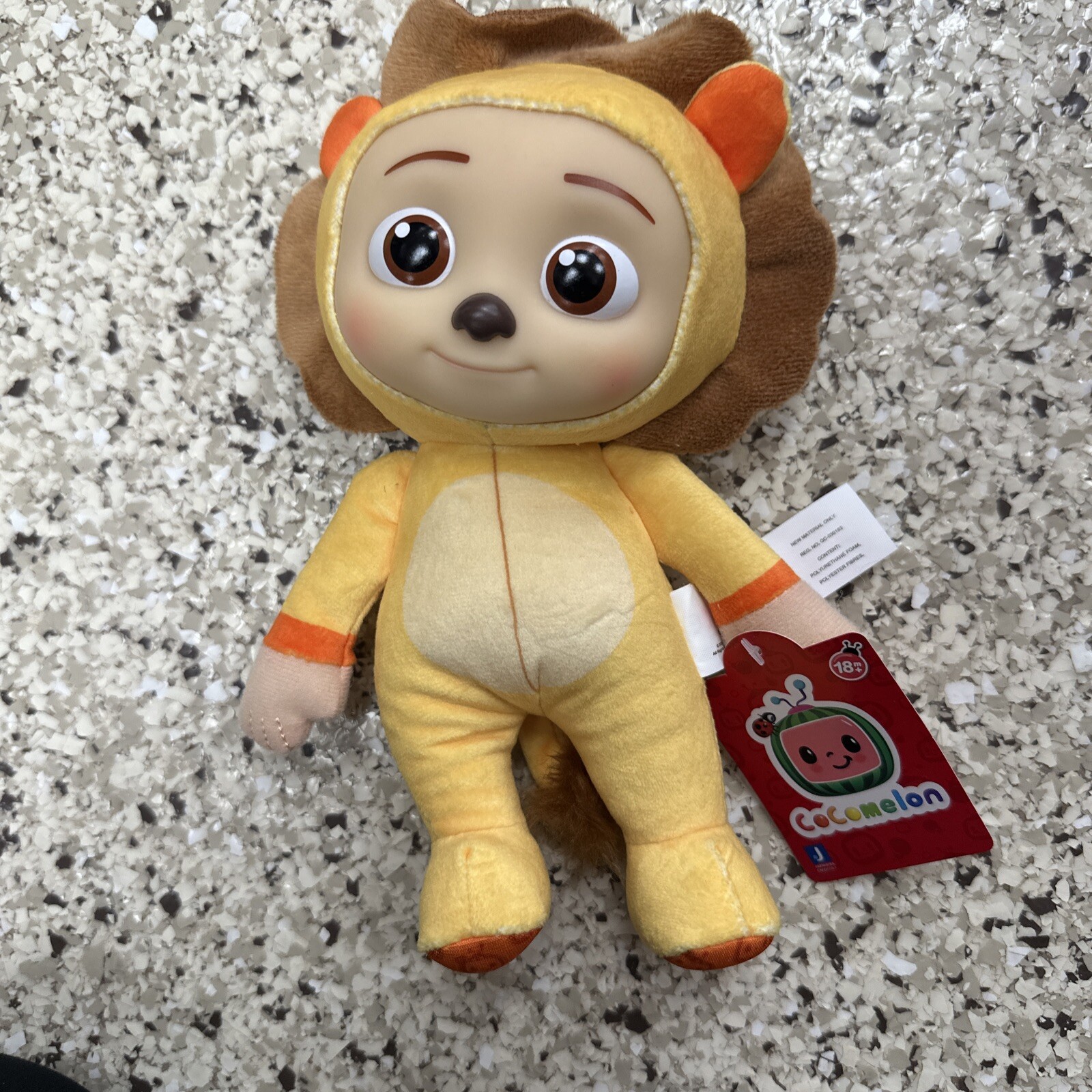 Cocomelon Monkey JJ Doll Plush Soft Body Plastic Face 8&Prime; Stuffed Toy