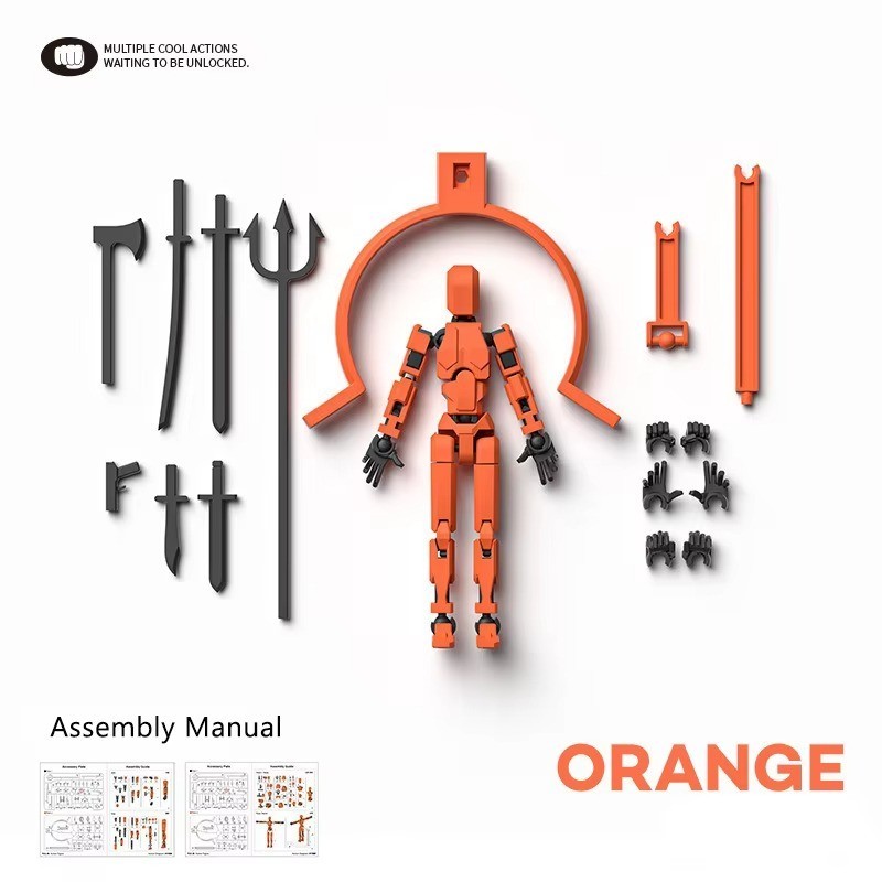 Dummy 16 Action Figure Multi-Jointed Movable Mannequin Robot 3D Printed