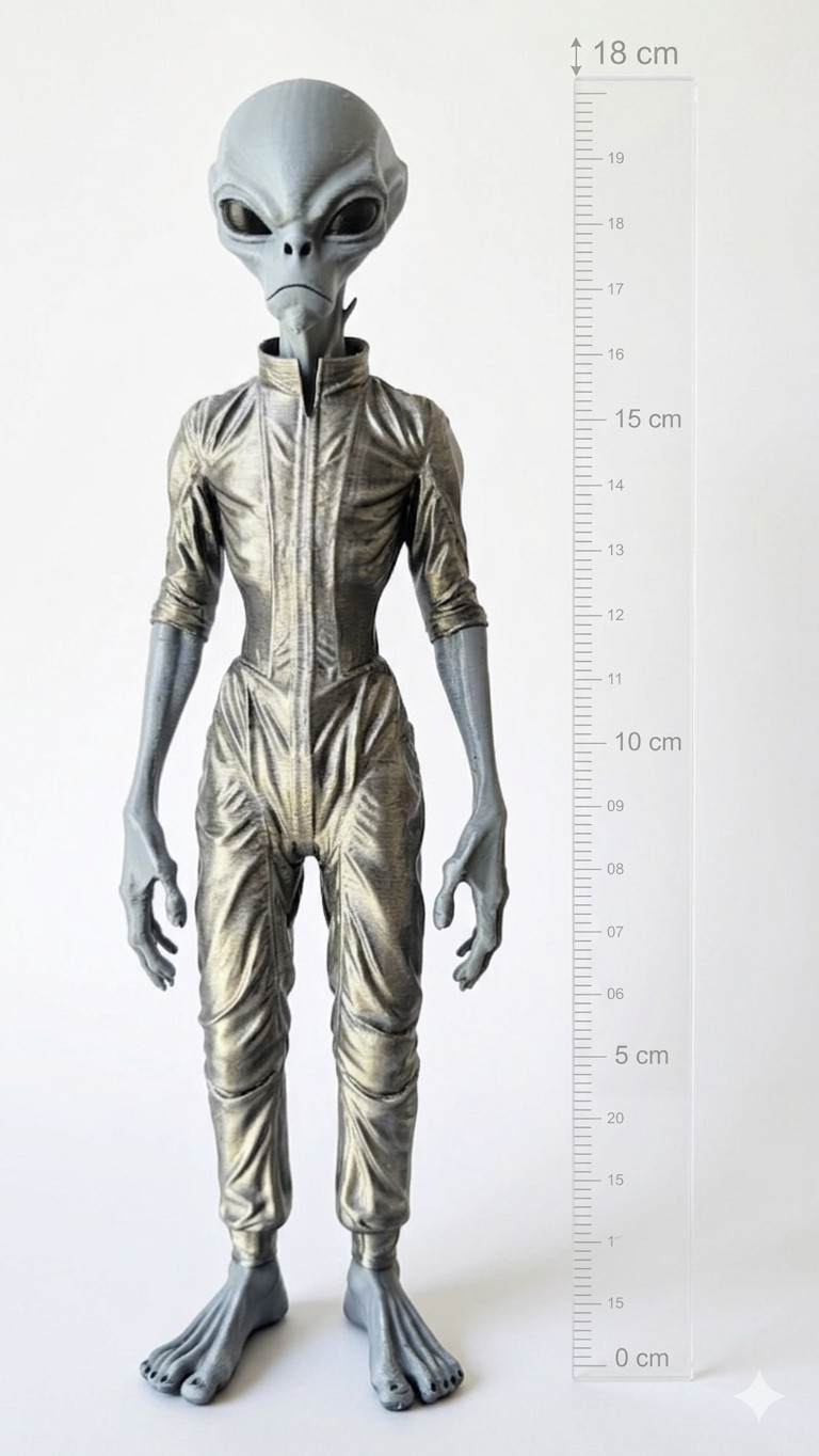 The Gray Alien Area 51 Action Figure Statue Decor Gift UFO Collectible UAP
