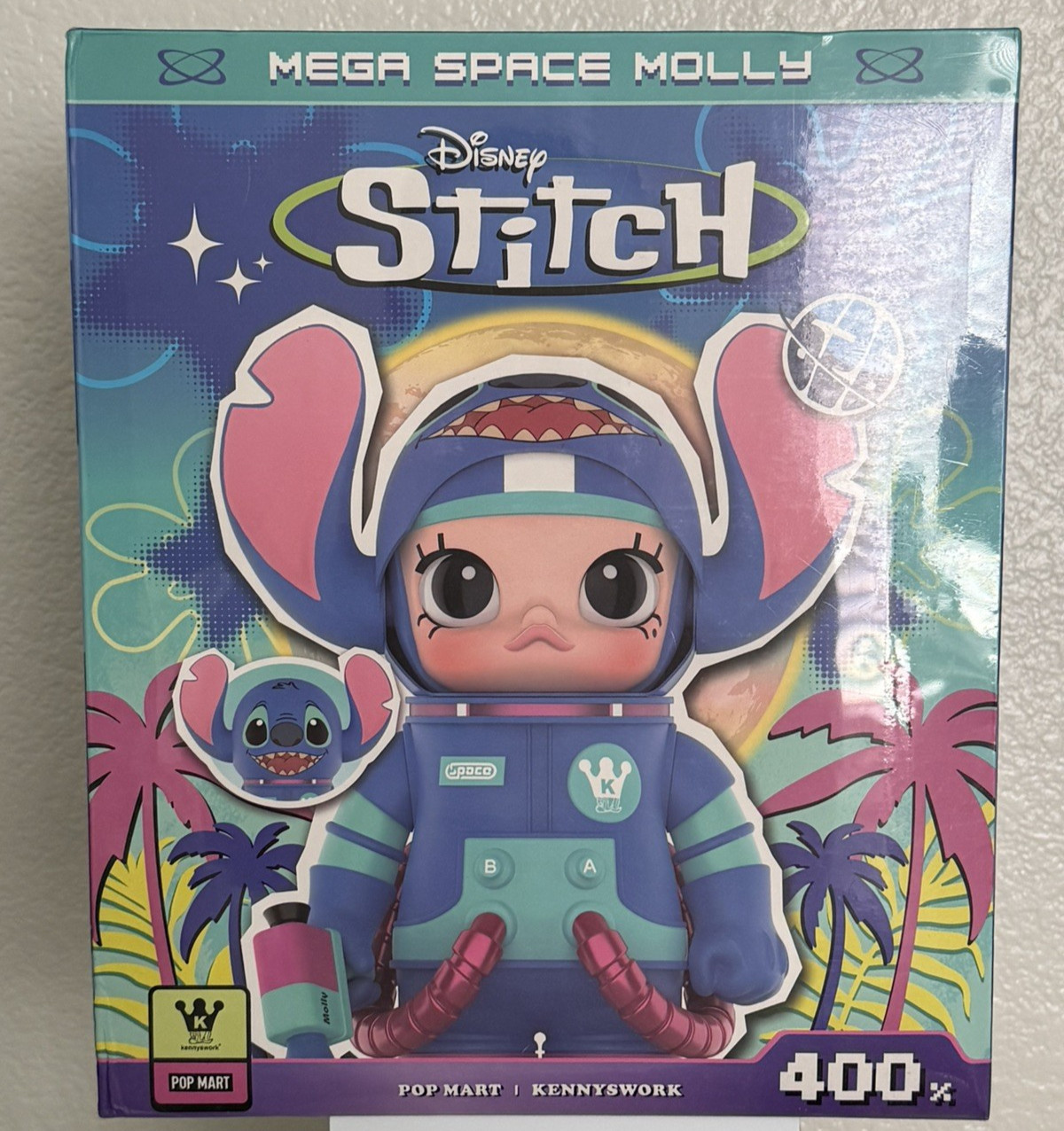 Popmart Mega Space Molly Stitch Authentic 400% Brand New Sealed