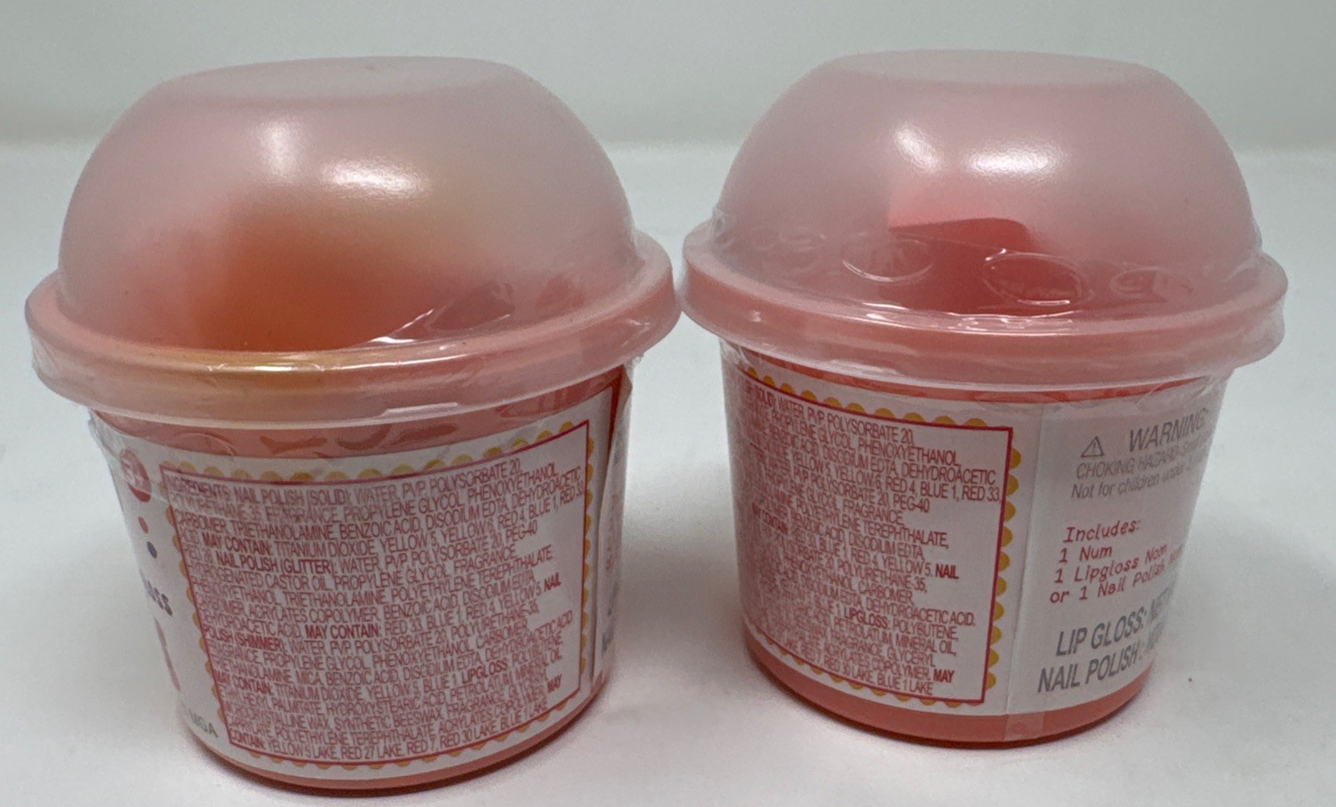 LOT OF 2 – Num Noms Mystery Pack Series 5 -Nail Polish or Glitter Lipgloss – NEW
