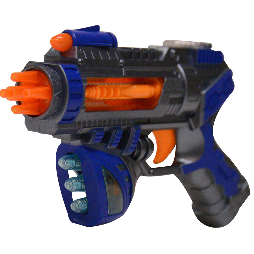 Light Up Space Infinity Blaster Toy Gun Pistol w/ Flashing Light Sound Kids Gift