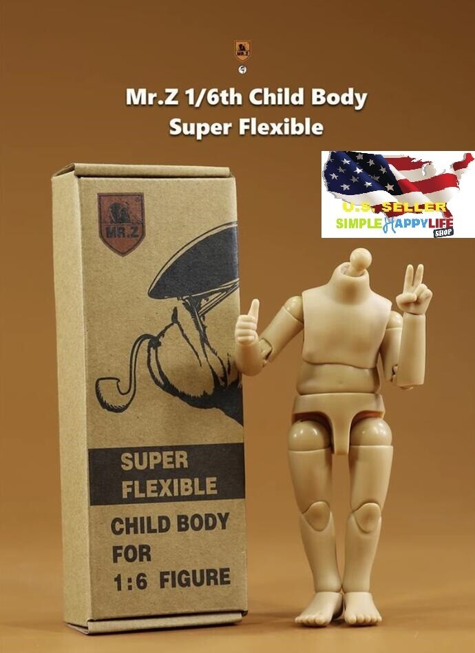 MR.Z 1/6 Scale Flexible Child Action Figure body Doll For 7&Prime; Animal Series ❶USA❶