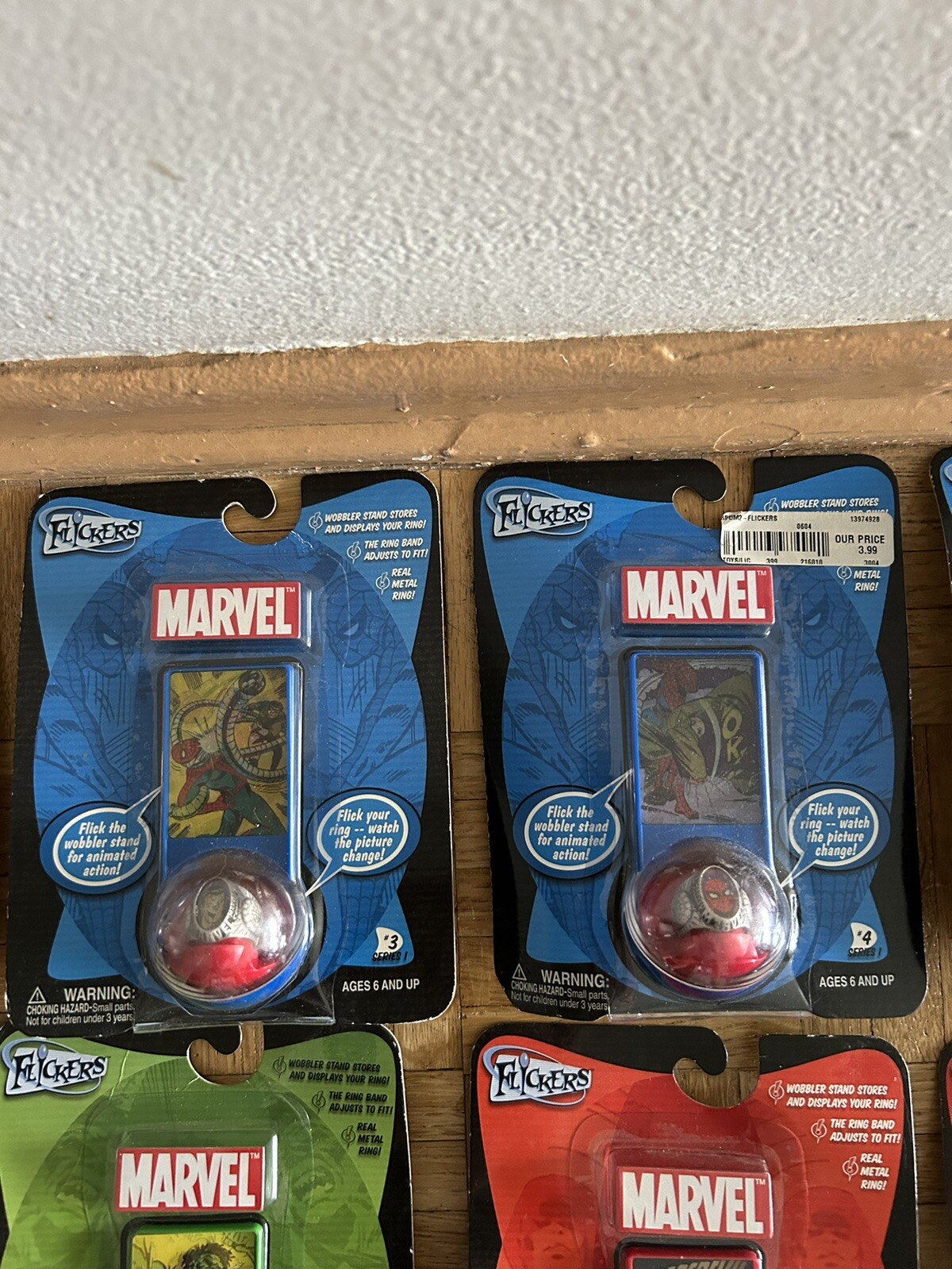 Marvel Flickers Collectible Metal Ring Playing Mantis*Entire 12 Lot Series One*
