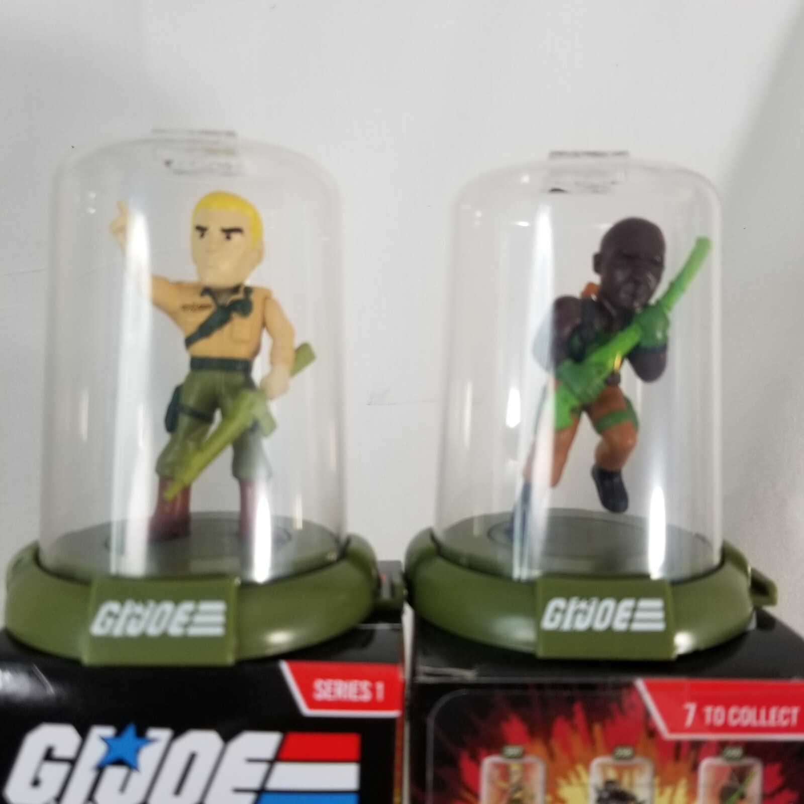 2 GI JOE Domez Mini Figures in Capsules DUKE & ROADBLOCK NEW