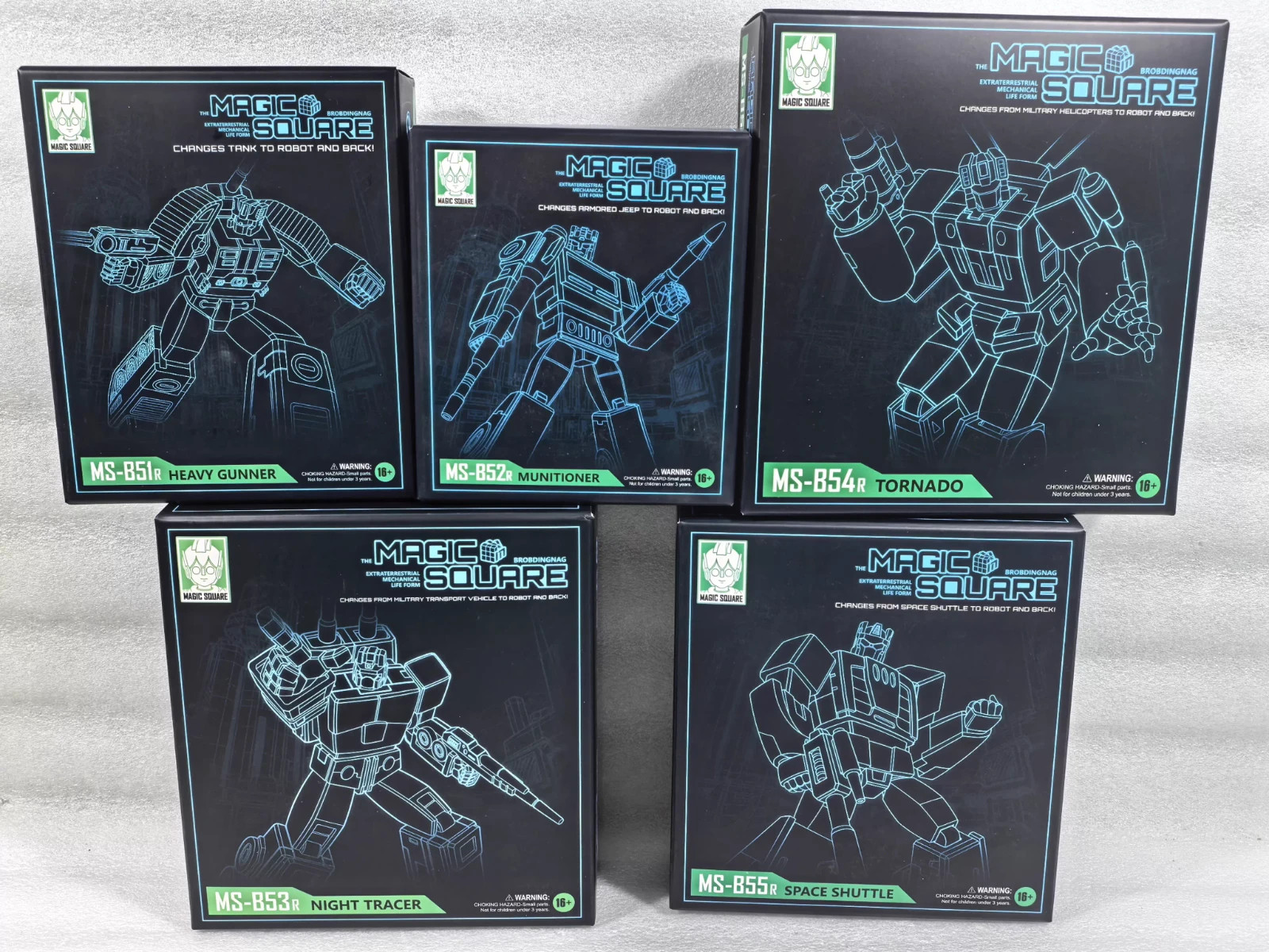 Magic Square Bruticus Combiner MS-51R MS-55R 51R-55R Set of 5 toy 26CM