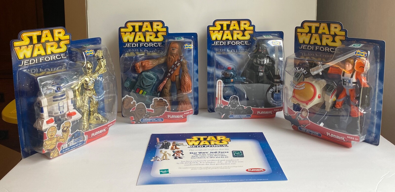 Hasbro Playskool Star Wars Jedi Force 2004 LE 37/50 1st Production Run Set MISB
