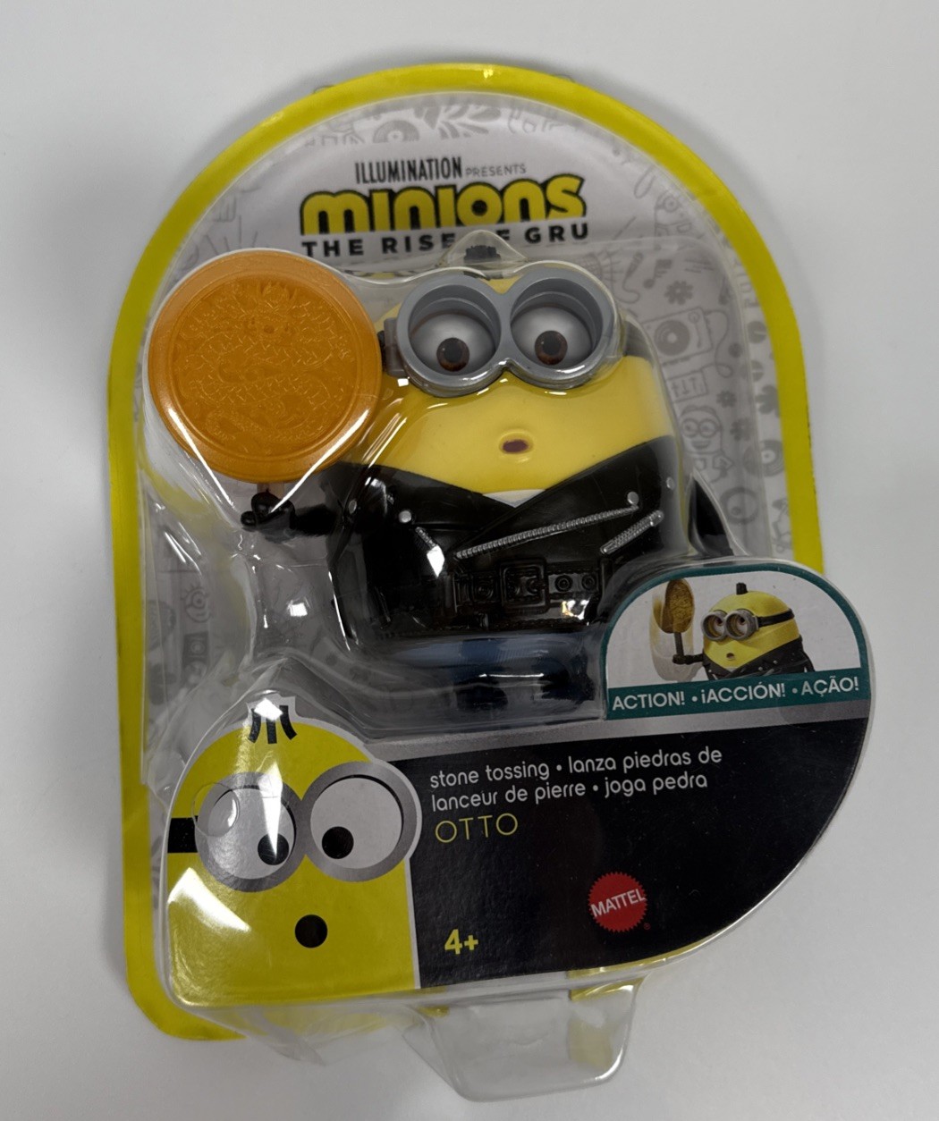 2019 Mattel Minions The Rise of Gru: Stone Tossing Otto NIP