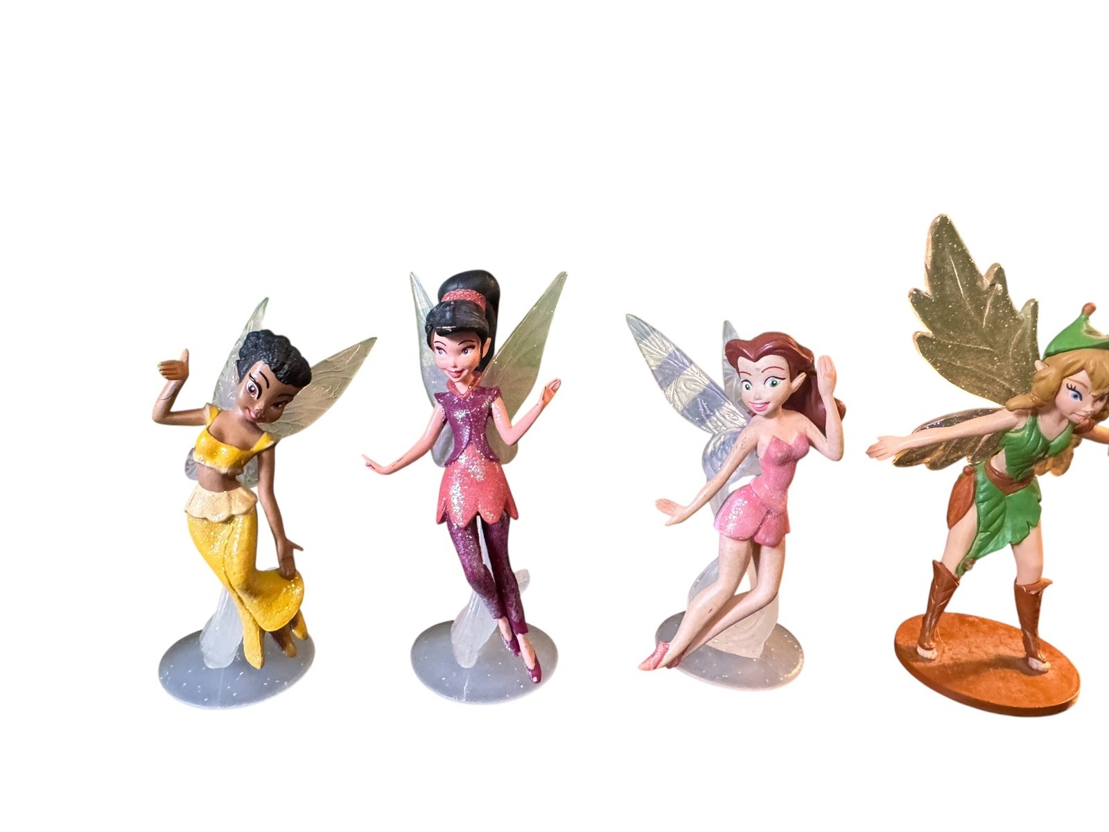 Disney Pixie Hollow Fairies Collectible Lot of 6 Figures PVC Iridessa Beck Fawn