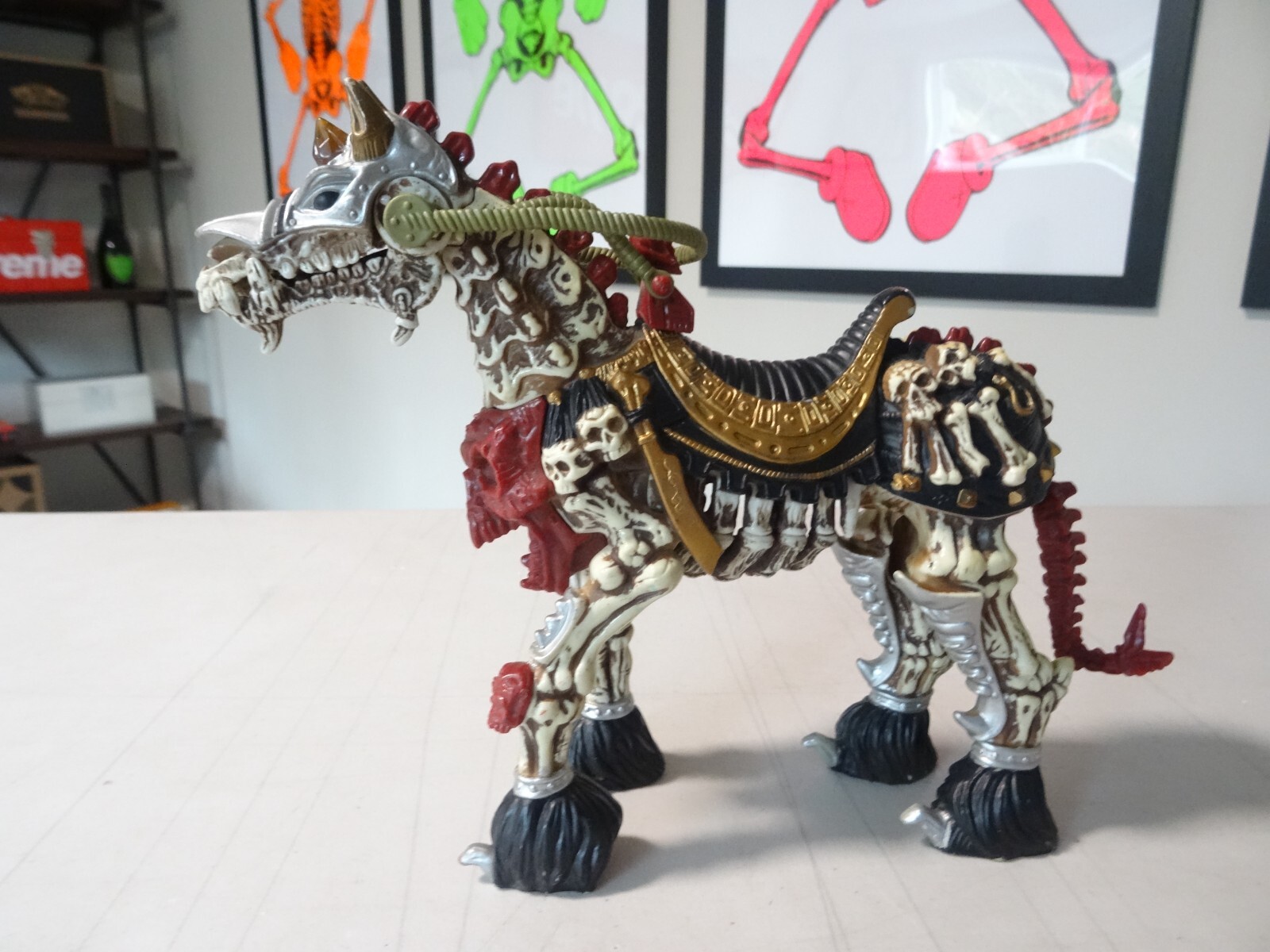 Vintage Collectible1994 LEG Playmates Toys Skeleton Warriors Horse RARE O#4