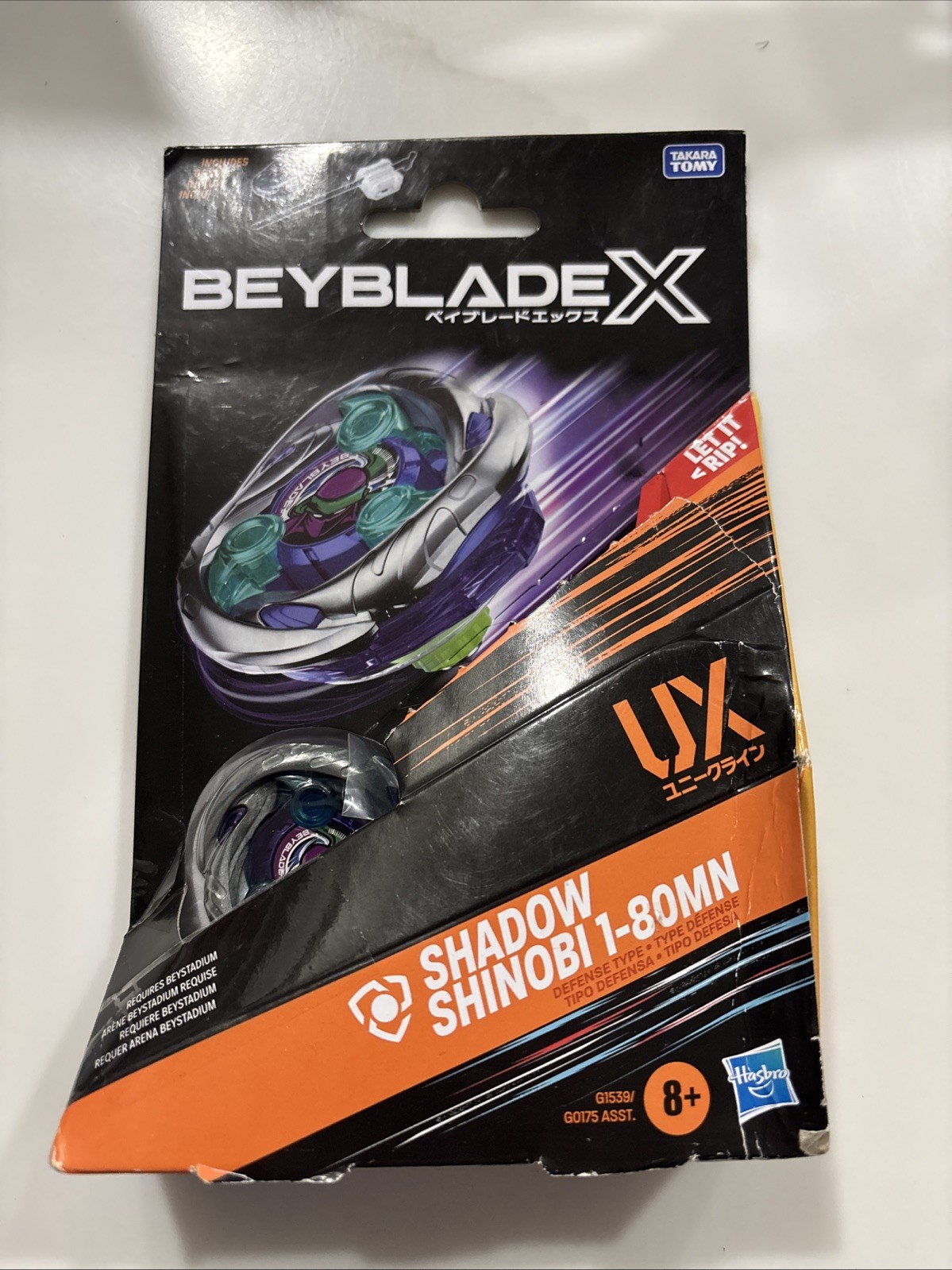 Beyblade X Shadow Shinobi 1-80MN (UX Series) Hasbro