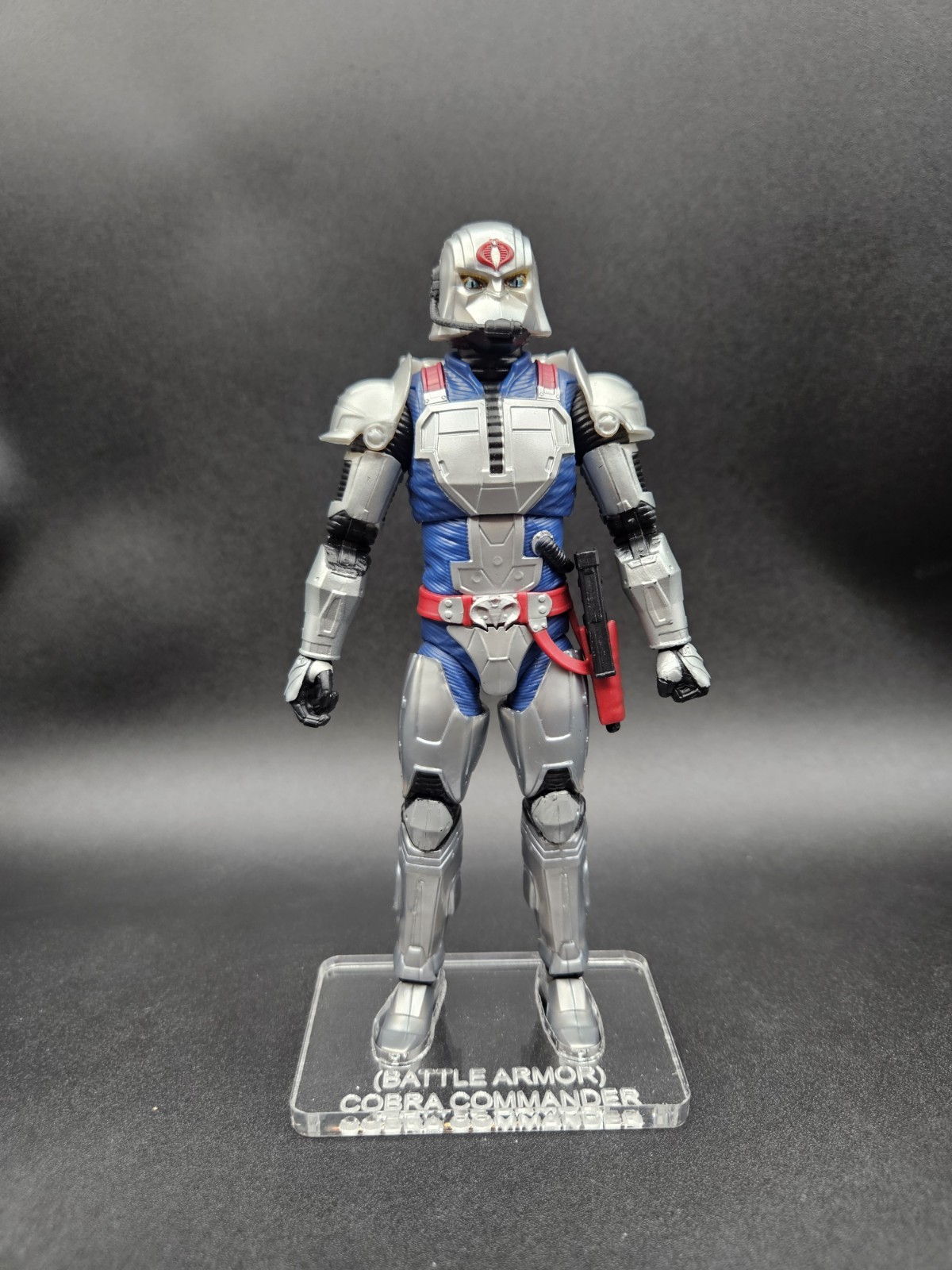 G.I. Joe Classified Cobra Commander (BA) Acrylic Base ***No Toy Included***None