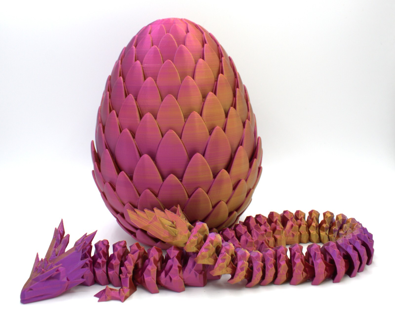3D Printed PLA Dragon and Egg Combo, Great House Decor/Kids Toy
