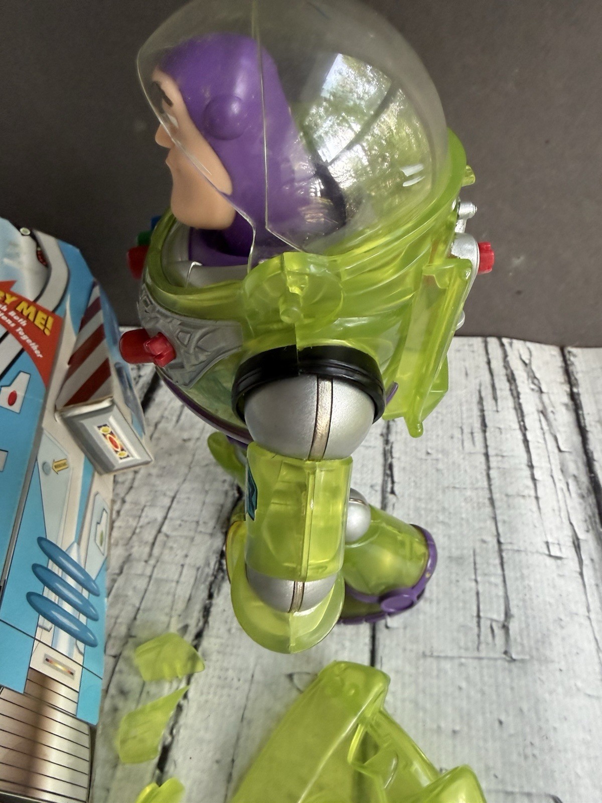 Power Boost Buzz Lightyear Disney Pixar Toy Story W/box Nice