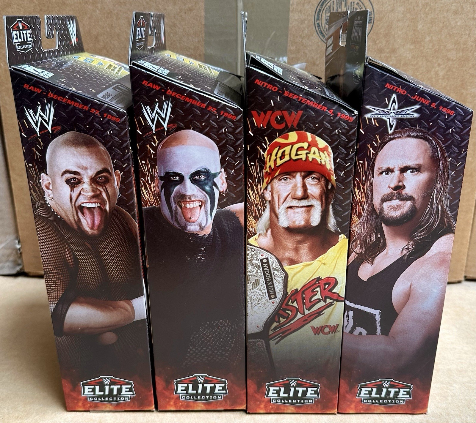 WWE Elite Monday Night Wars Complete Set of 4, (Series 11) w/ Rick Rude BAF
