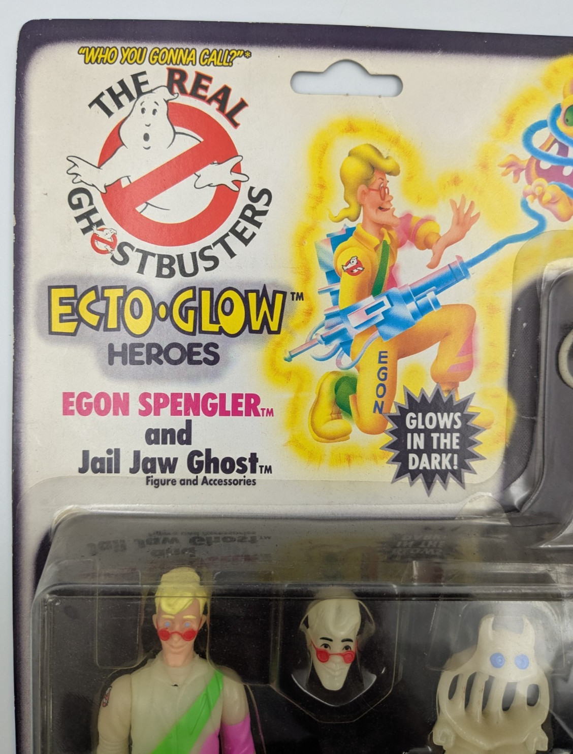 Vintage Kenner The Real Ghostbusters Ecto-Glow Egon Spengler Jail Jaw Ghost MOC