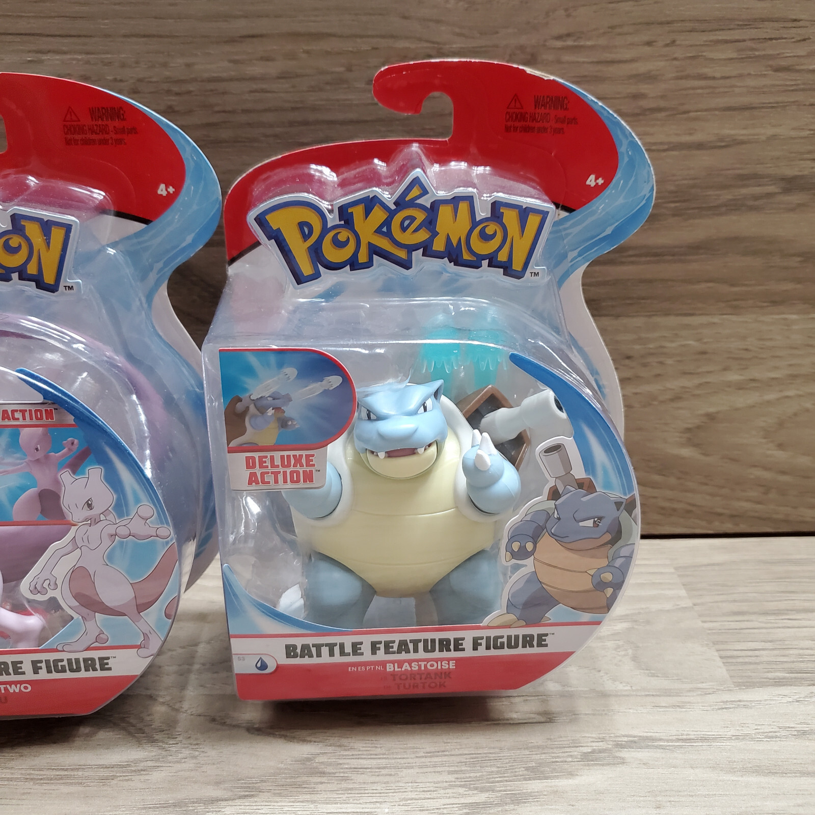 Pokemon Battle Feature Figure Pack 4.5-Inch Scale – Mewtwo + Blastoise BRAND NEW