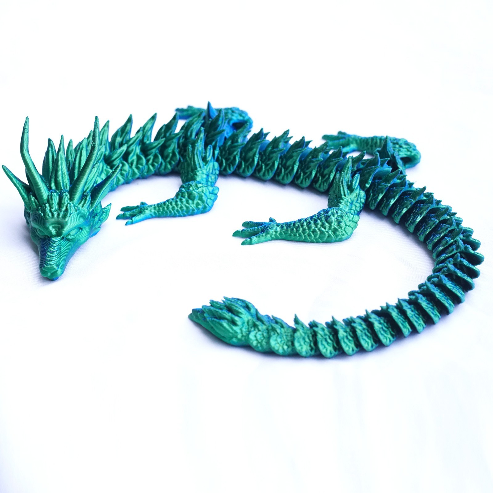 16.9inch 3D Printed Dragon Model,Articulated Animals figure,Toys Home Decor