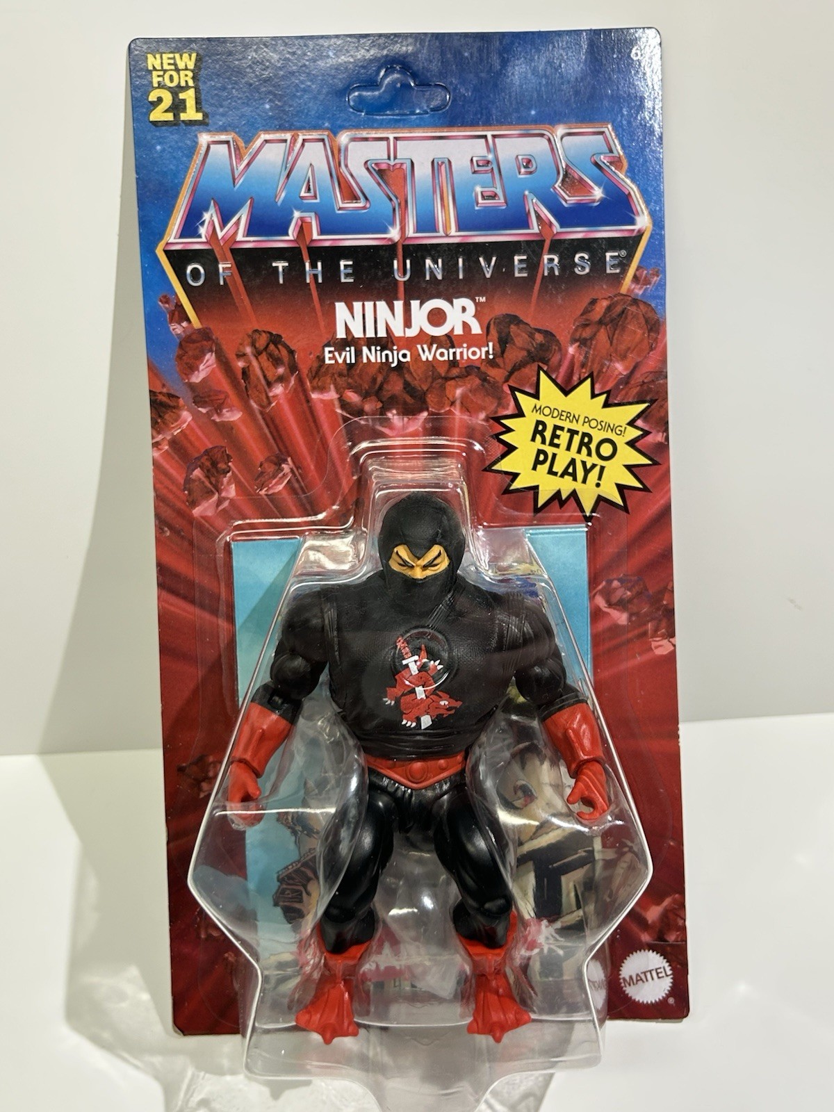 Motu Origins Ninjor MOC Retro Play 2021 Unpunched Masters Of The Universe