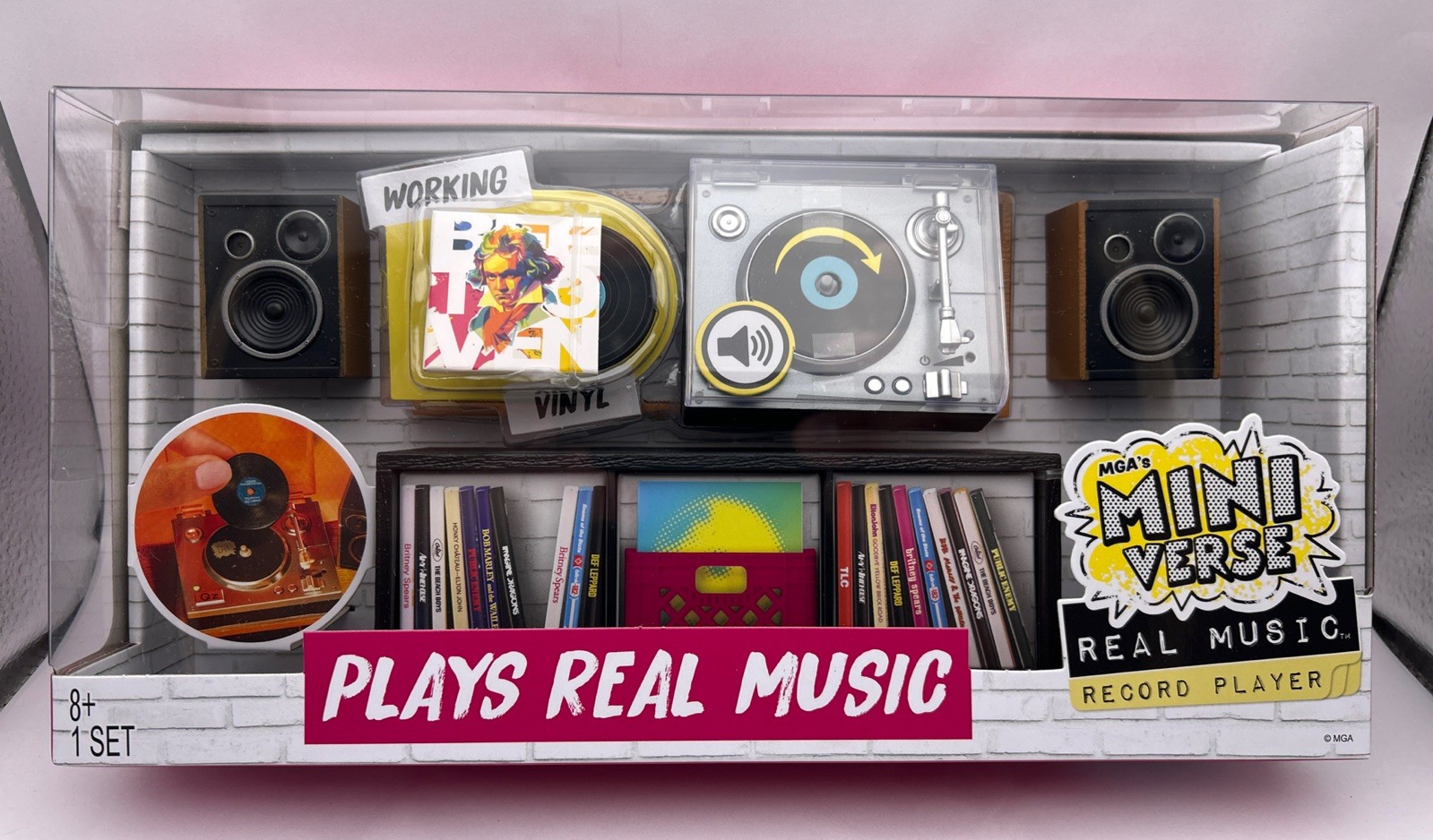 MGA&rsquo;s Miniverse Real Vinyl Mini Playable Music Record Player