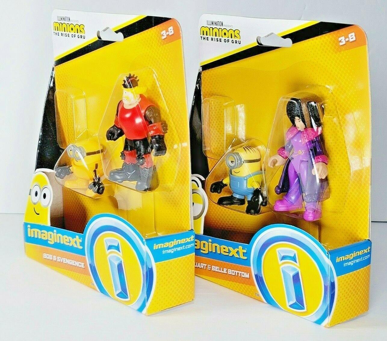 Imaginext Minions The Rise of GRU Figure Stuart & Belle Bottom, Bob & Svengence