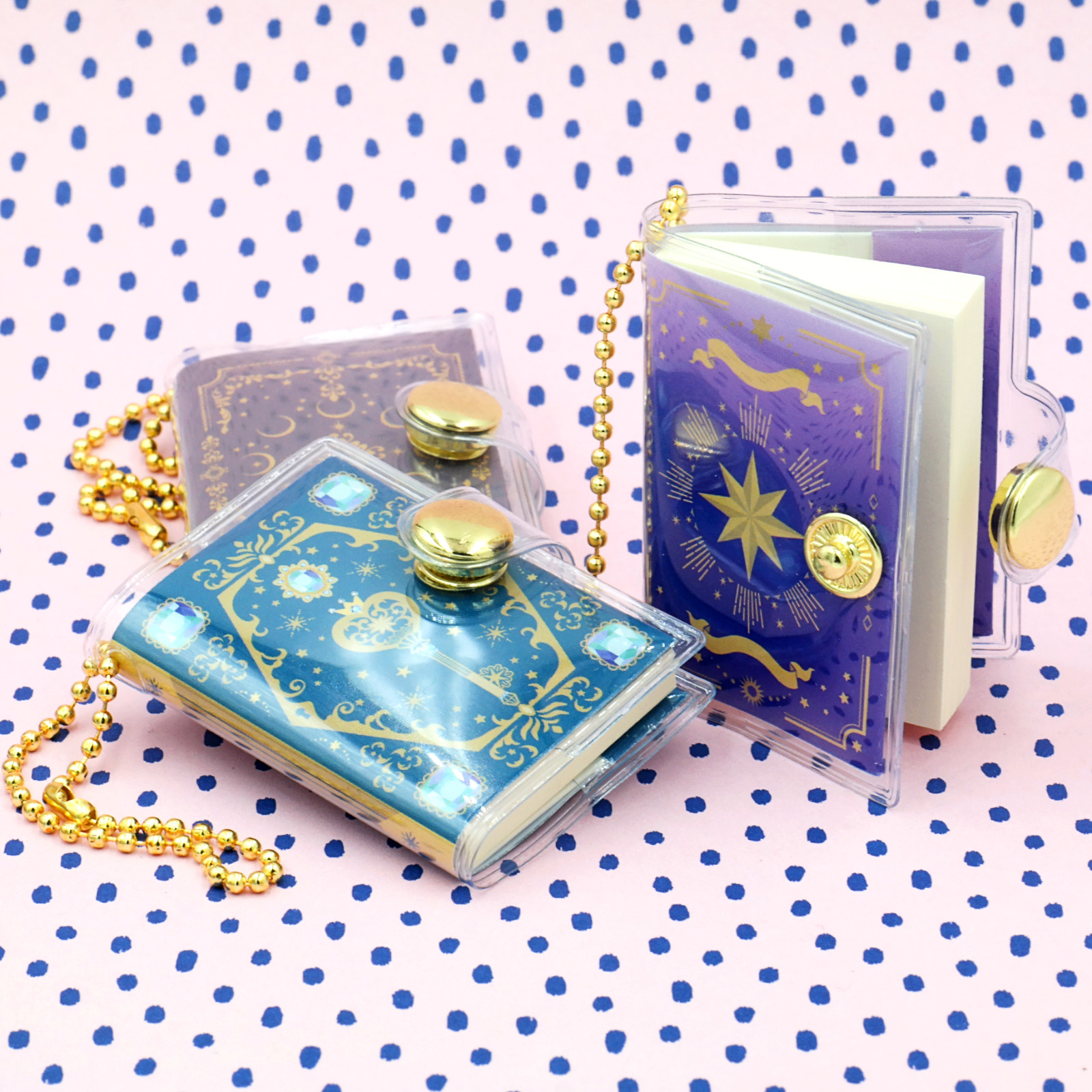 Miniature Magic Spell Book Mini Notebook Tiny Journal Keychain 1 Random Toy