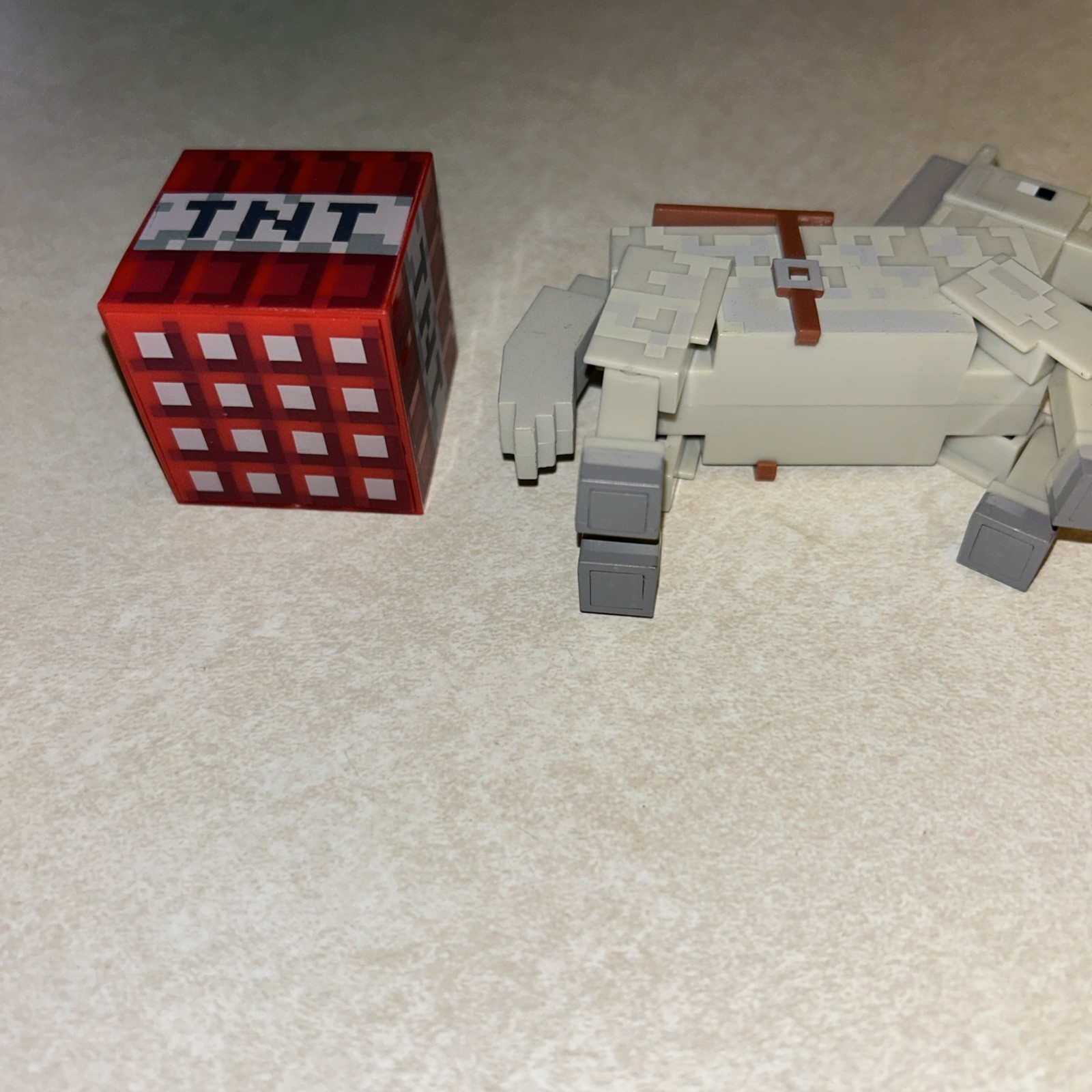 Minecraft Overworld White Gray Horse Series 2 Action Figure
