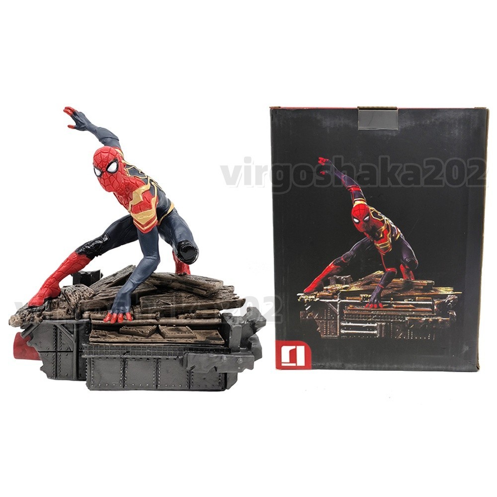 Spider-Man Figure Marvel Super Hero Scene SPIDER-MAN Statue Model Toys Xmas Gift