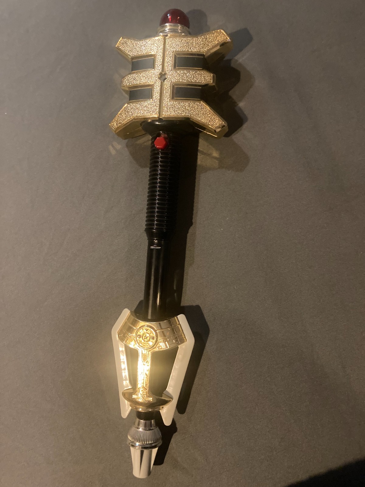 Vintage 1996 Power Rangers Zeo Golden Power Staff! Light/Sound Working(SEE DESC)