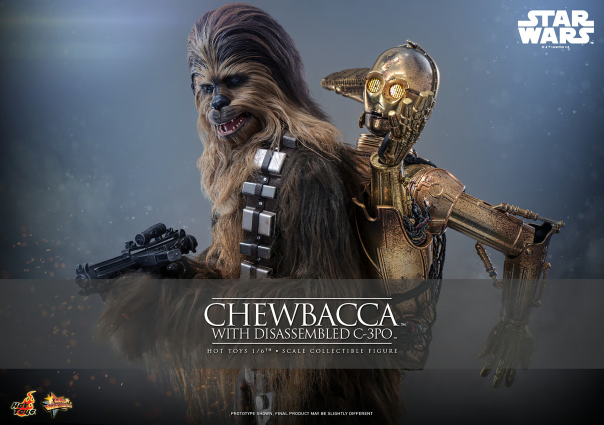 Star Wars Chewbacca with Disassembled C-3PO 1/6th Scale Figure 2025 Hot Toys New